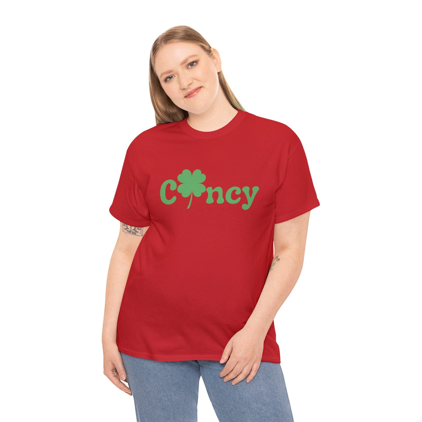 Cincinnati Cincy Clover St. Patrick's Day Unisex Heavy Cotton Tee