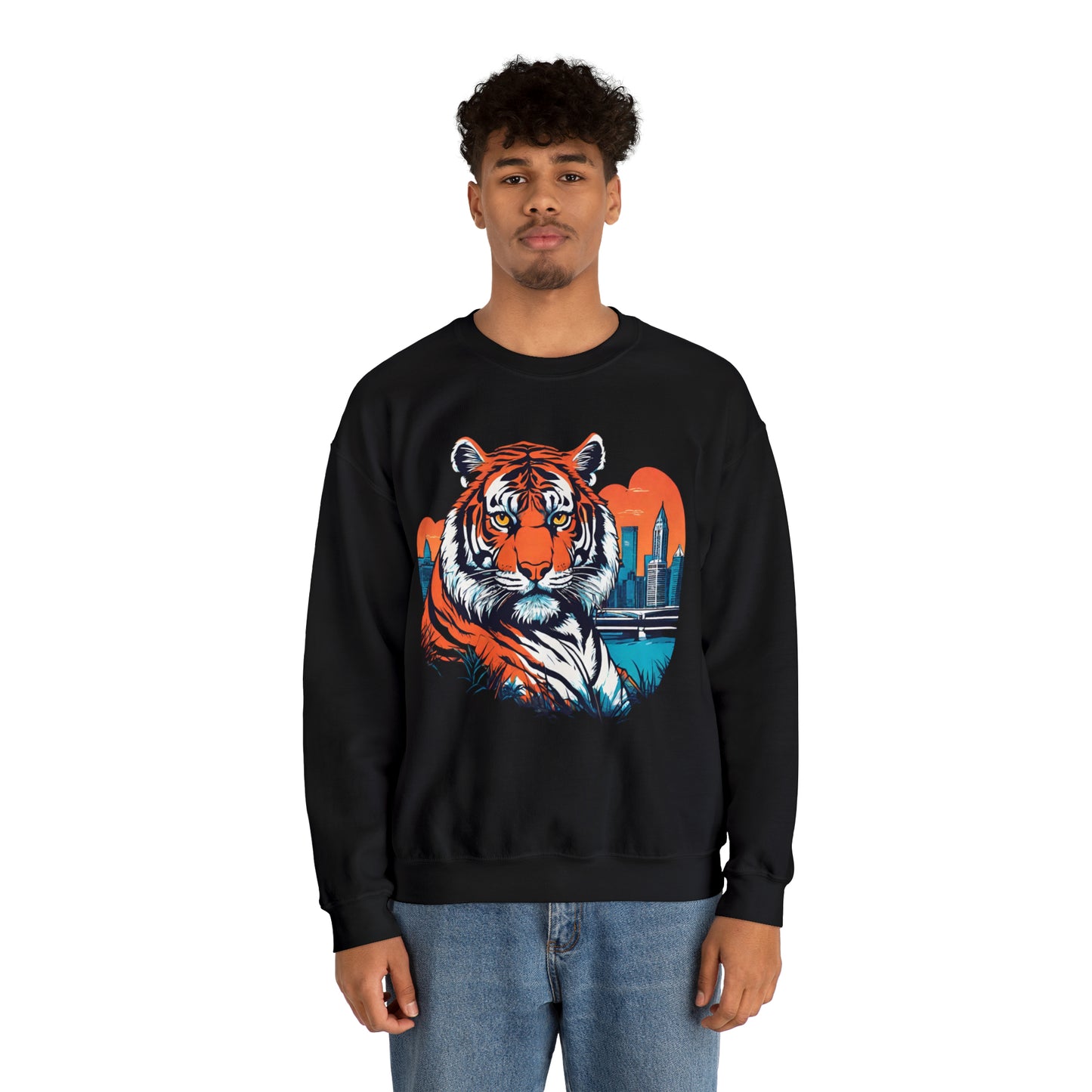 Cincinnati Vice Cincinnati Tiger Cincinnati Bengals Unisex Heavy Blend™ Crewneck Sweatshirt