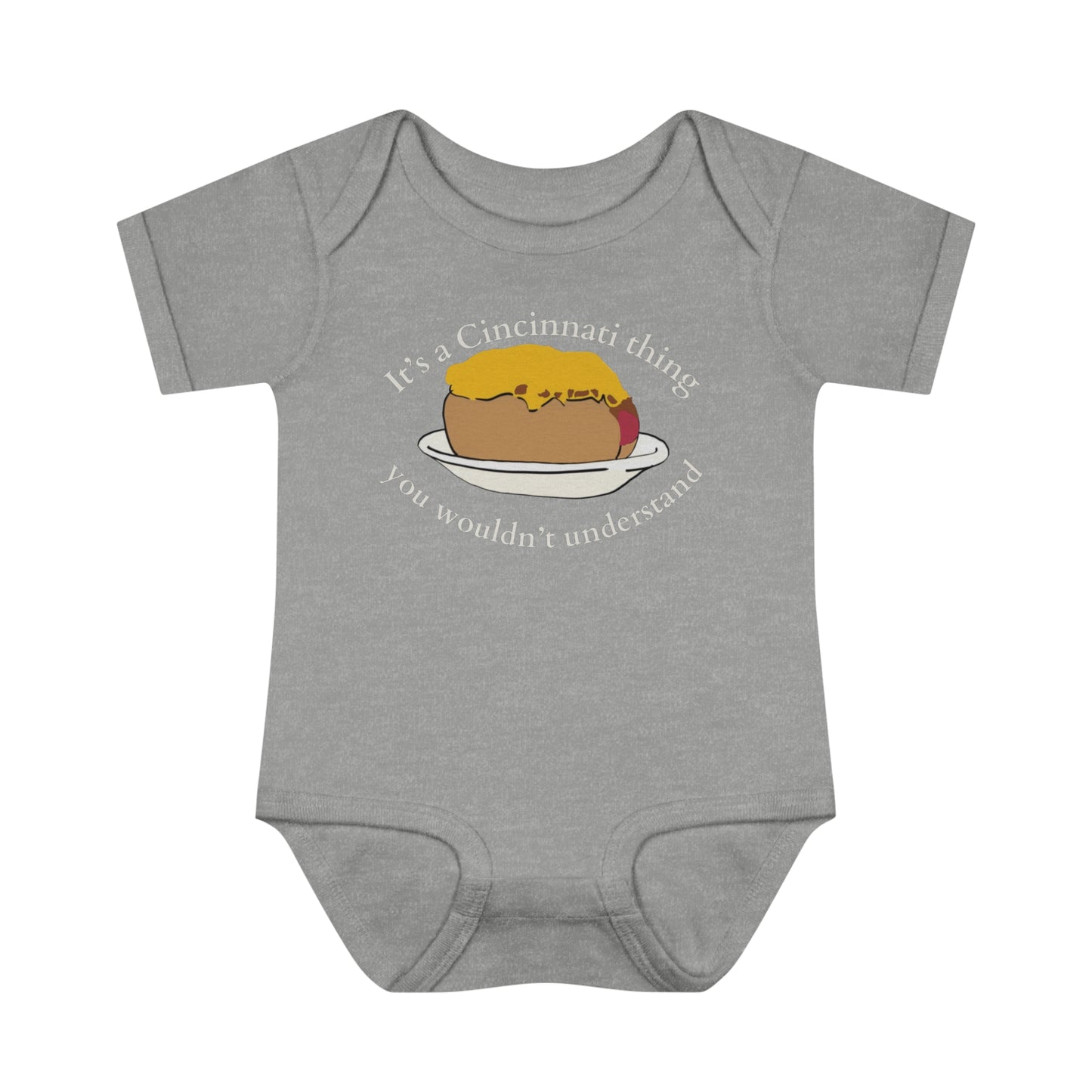 It's a Cincinnati Thing You Wouldn't Understand Cheese Coney Infant Baby Rib Bodysuit