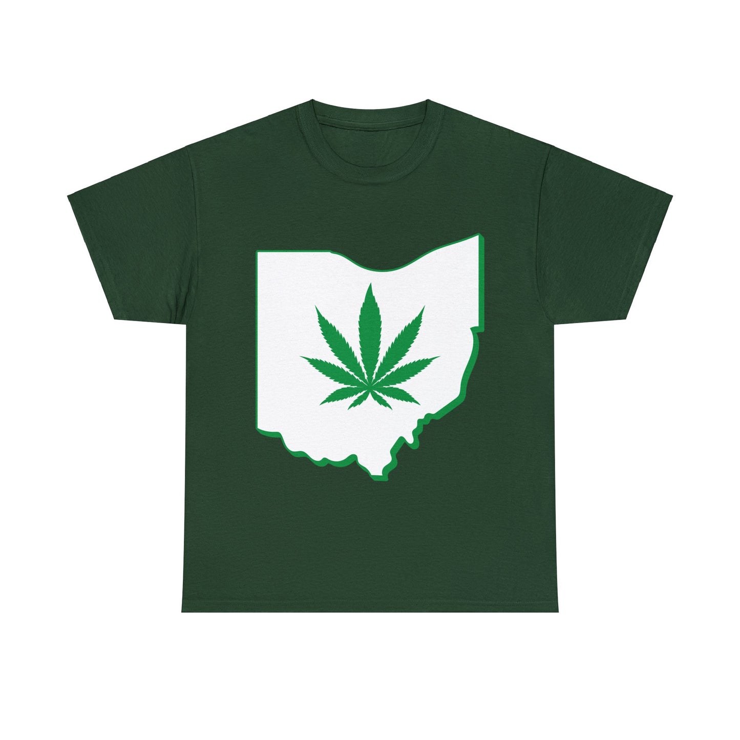 Ohio Marijuana Weed Unisex Heavy Cotton Tee