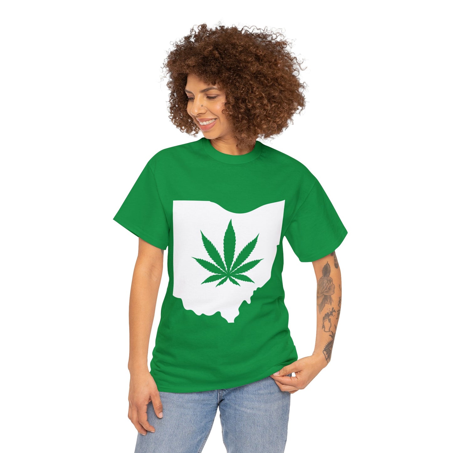 Ohio Marijuana Weed Unisex Heavy Cotton Tee