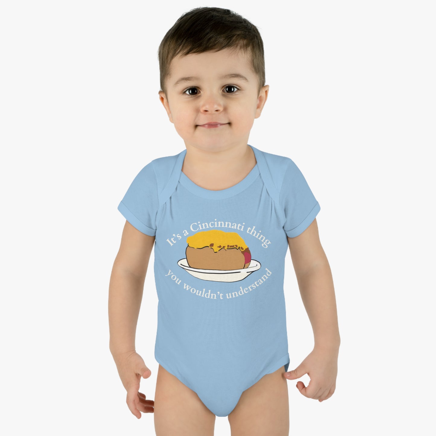 It's a Cincinnati Thing You Wouldn't Understand Cheese Coney Infant Baby Rib Bodysuit