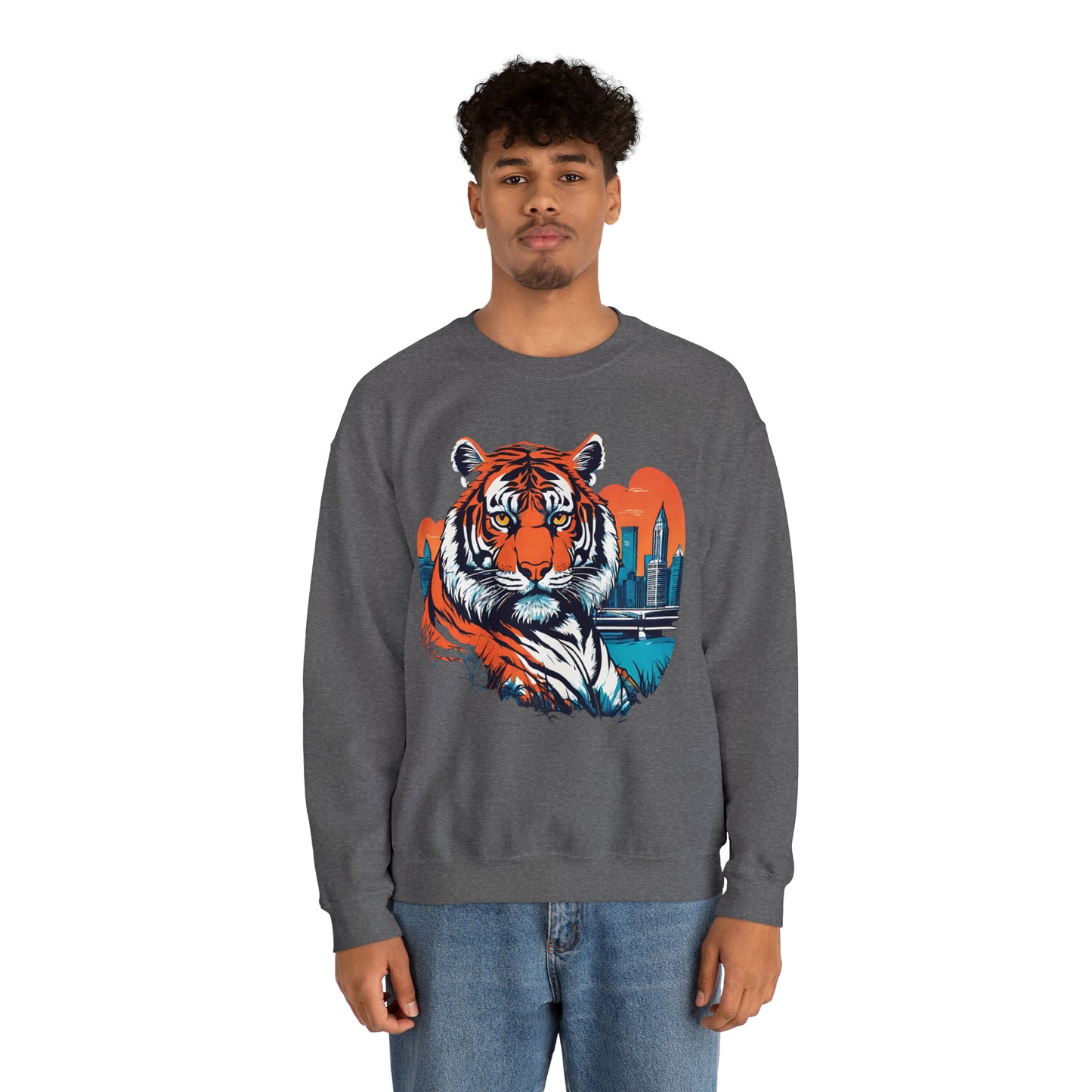 Cincinnati Vice Cincinnati Tiger Cincinnati Bengals Unisex Heavy Blend™ Crewneck Sweatshirt