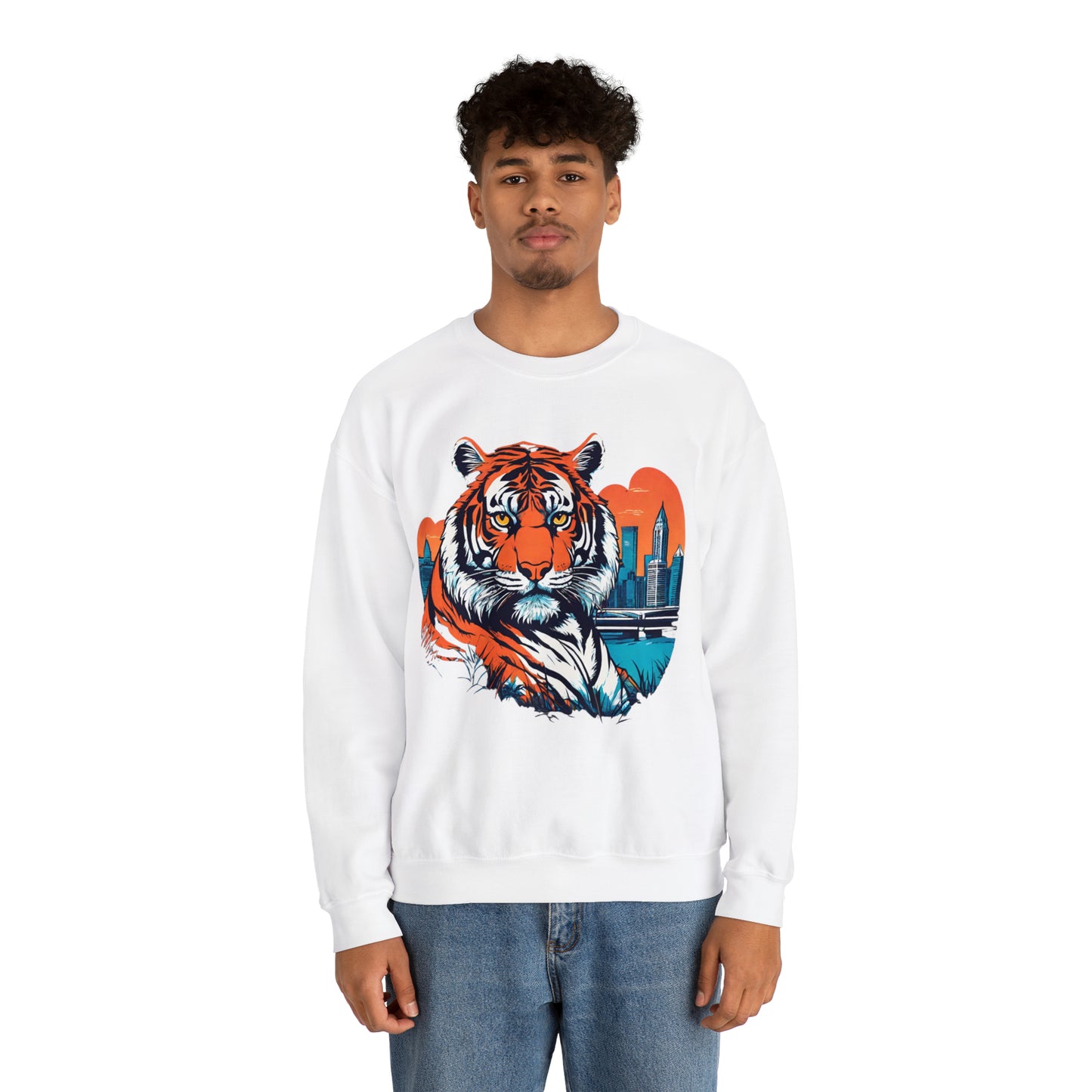 Cincinnati Vice Cincinnati Tiger Cincinnati Bengals Unisex Heavy Blend™ Crewneck Sweatshirt