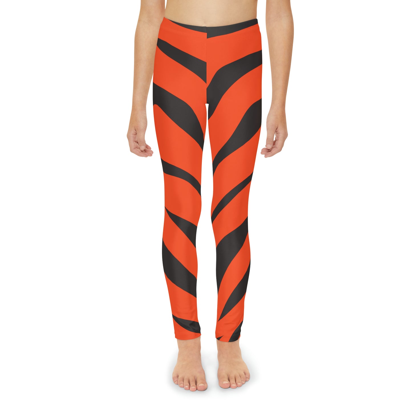 Cincinnati Tiger Stripe Youth Full-Length Leggings