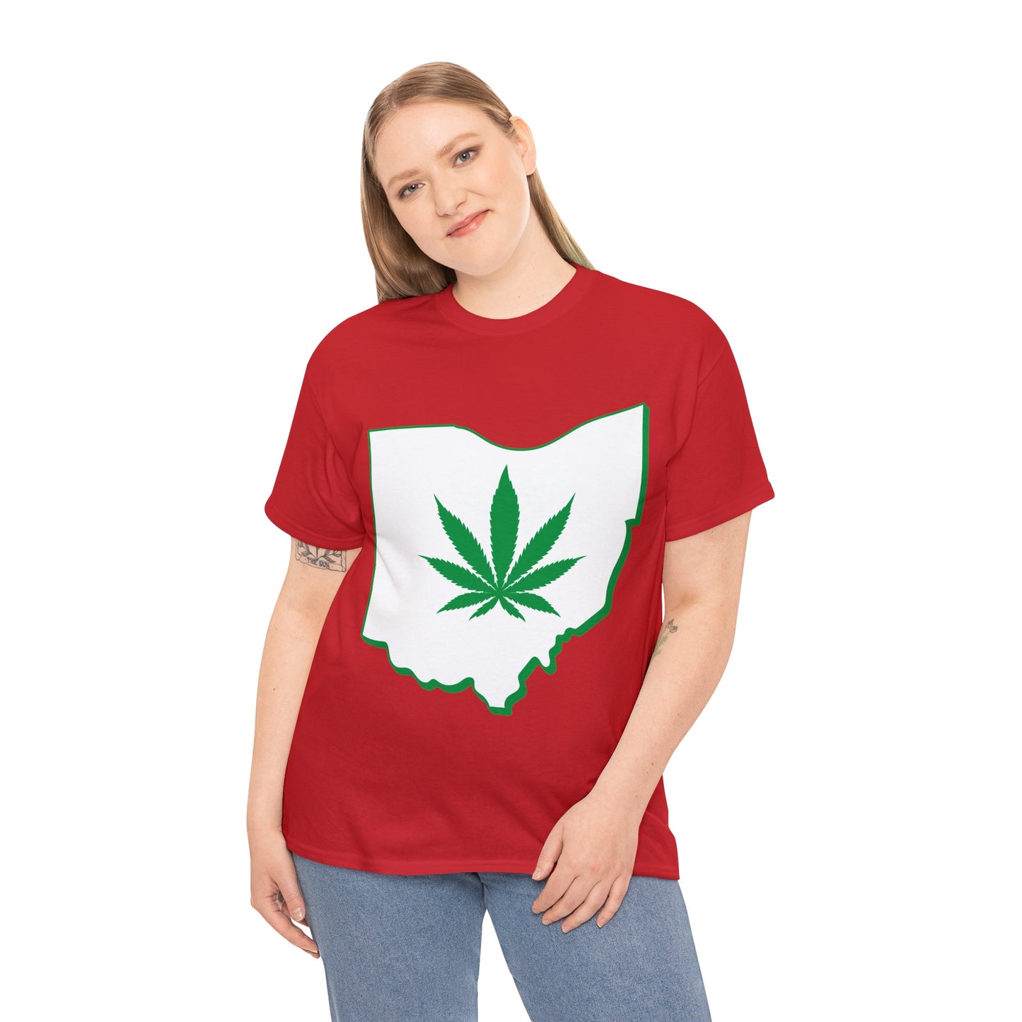 Ohio Marijuana Weed Unisex Heavy Cotton Tee