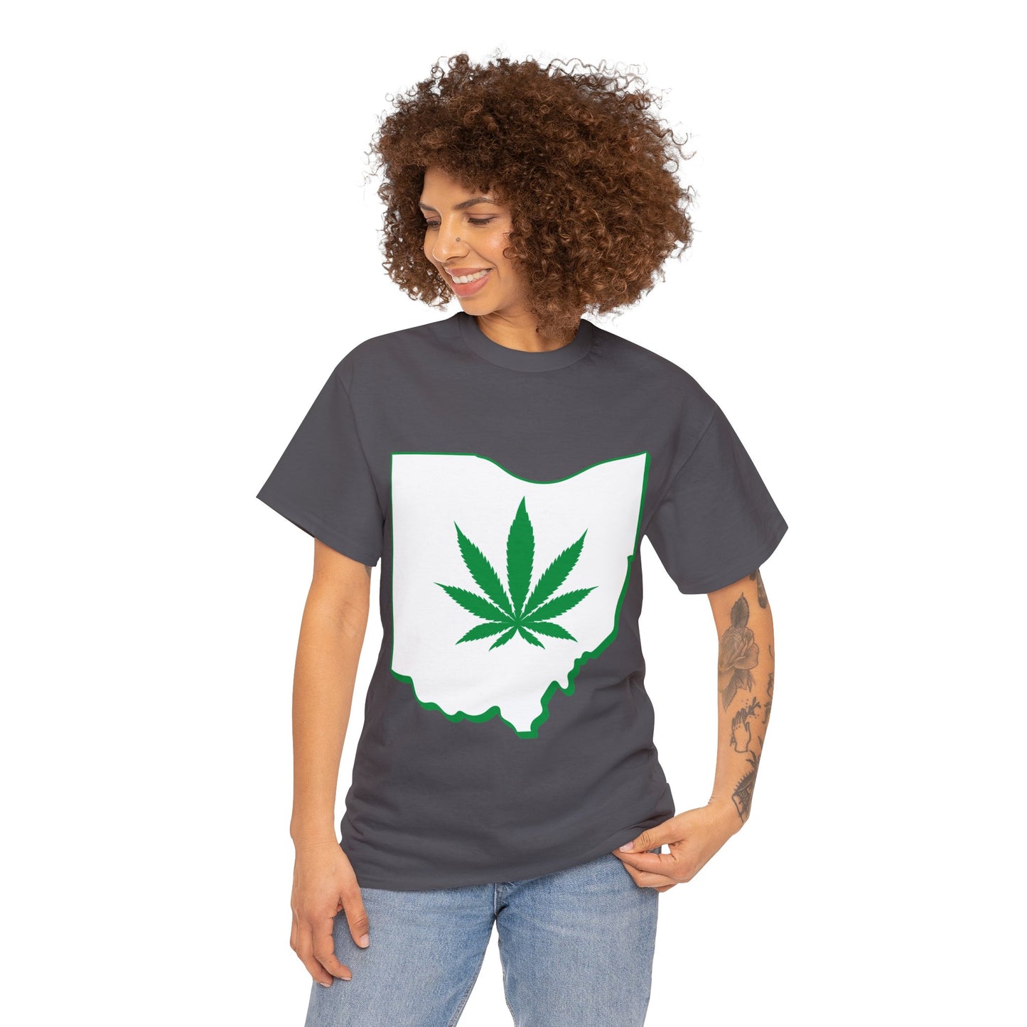 Ohio Marijuana Weed Unisex Heavy Cotton Tee