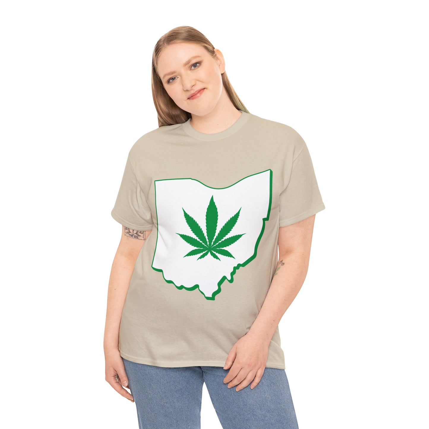 Ohio Marijuana Weed Unisex Heavy Cotton Tee