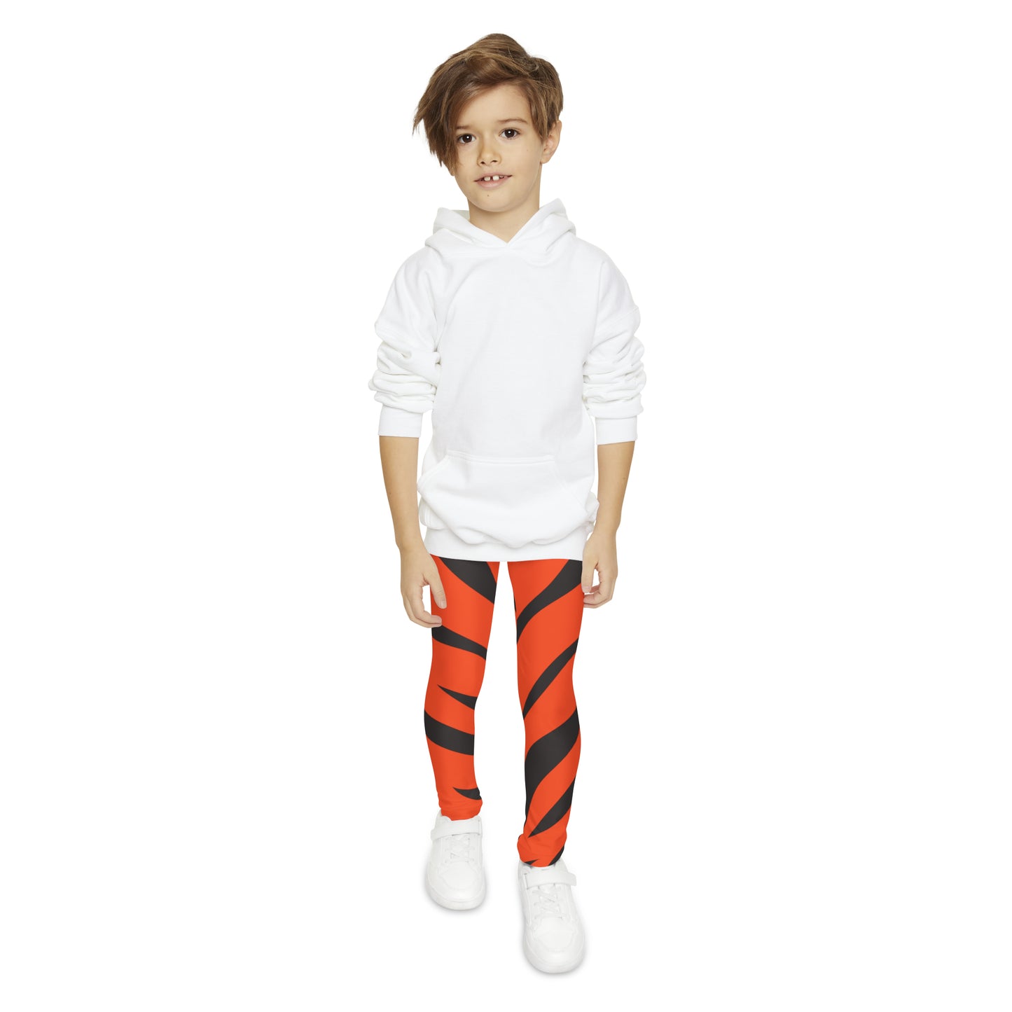 Cincinnati Tiger Stripe Youth Full-Length Leggings