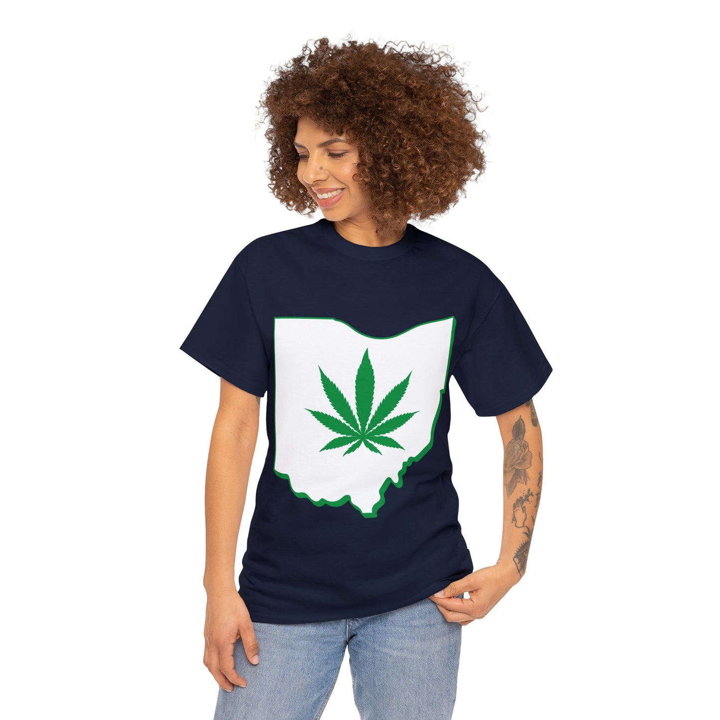 Ohio Marijuana Weed Unisex Heavy Cotton Tee