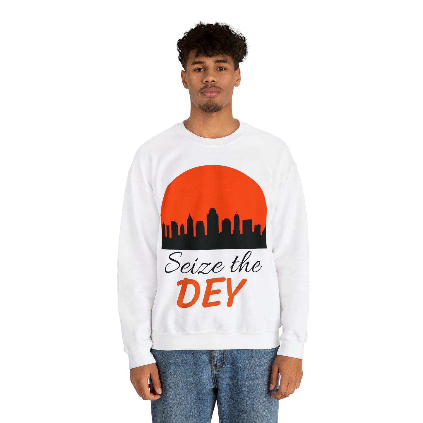 Seize the Dey Cincinnati Bengals Unisex Heavy Blend™ Crewneck Sweatshirt