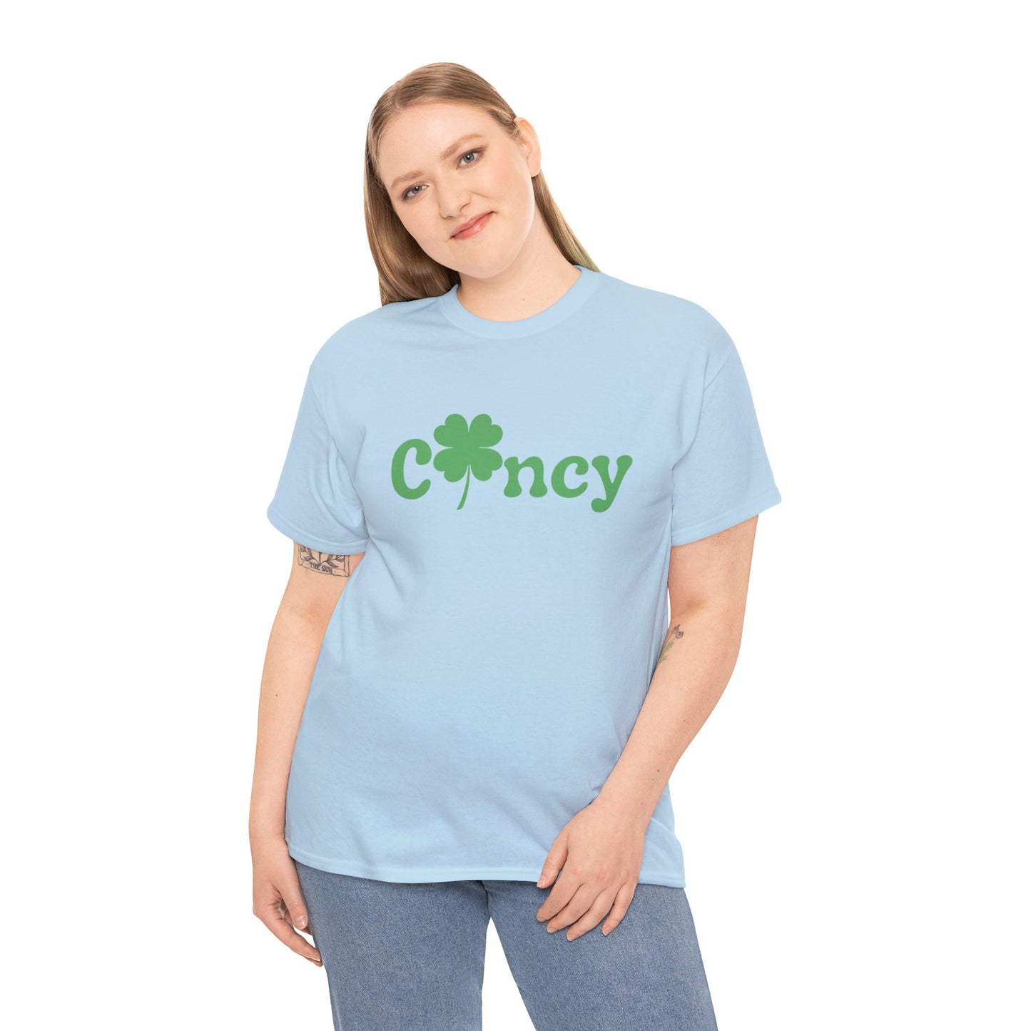 Cincinnati Cincy Clover St. Patrick's Day Unisex Heavy Cotton Tee