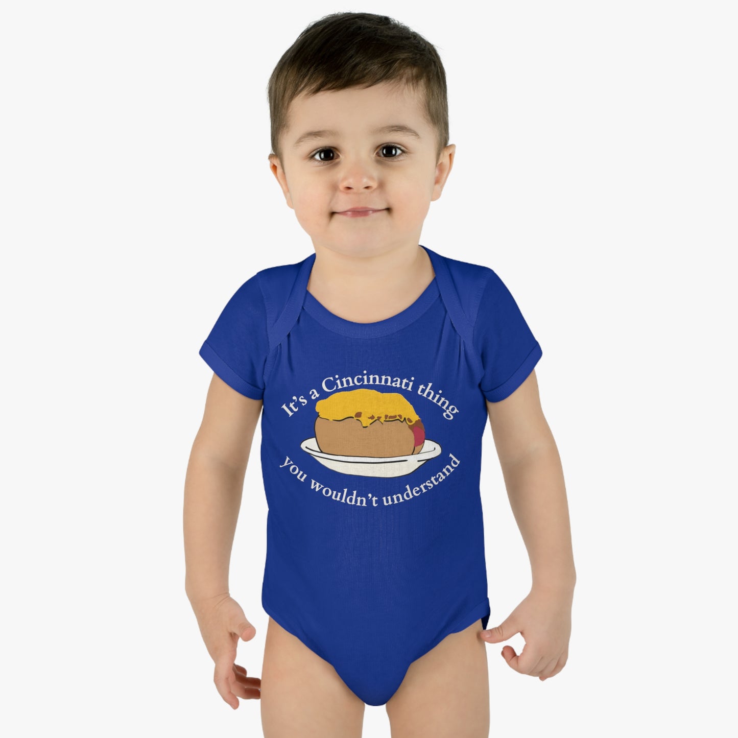 It's a Cincinnati Thing You Wouldn't Understand Cheese Coney Infant Baby Rib Bodysuit