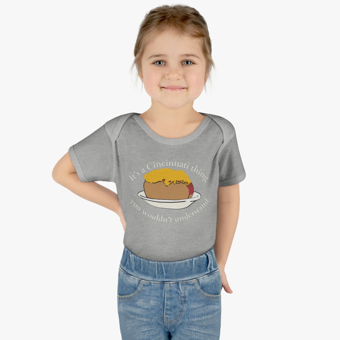 It's a Cincinnati Thing You Wouldn't Understand Cheese Coney Infant Baby Rib Bodysuit