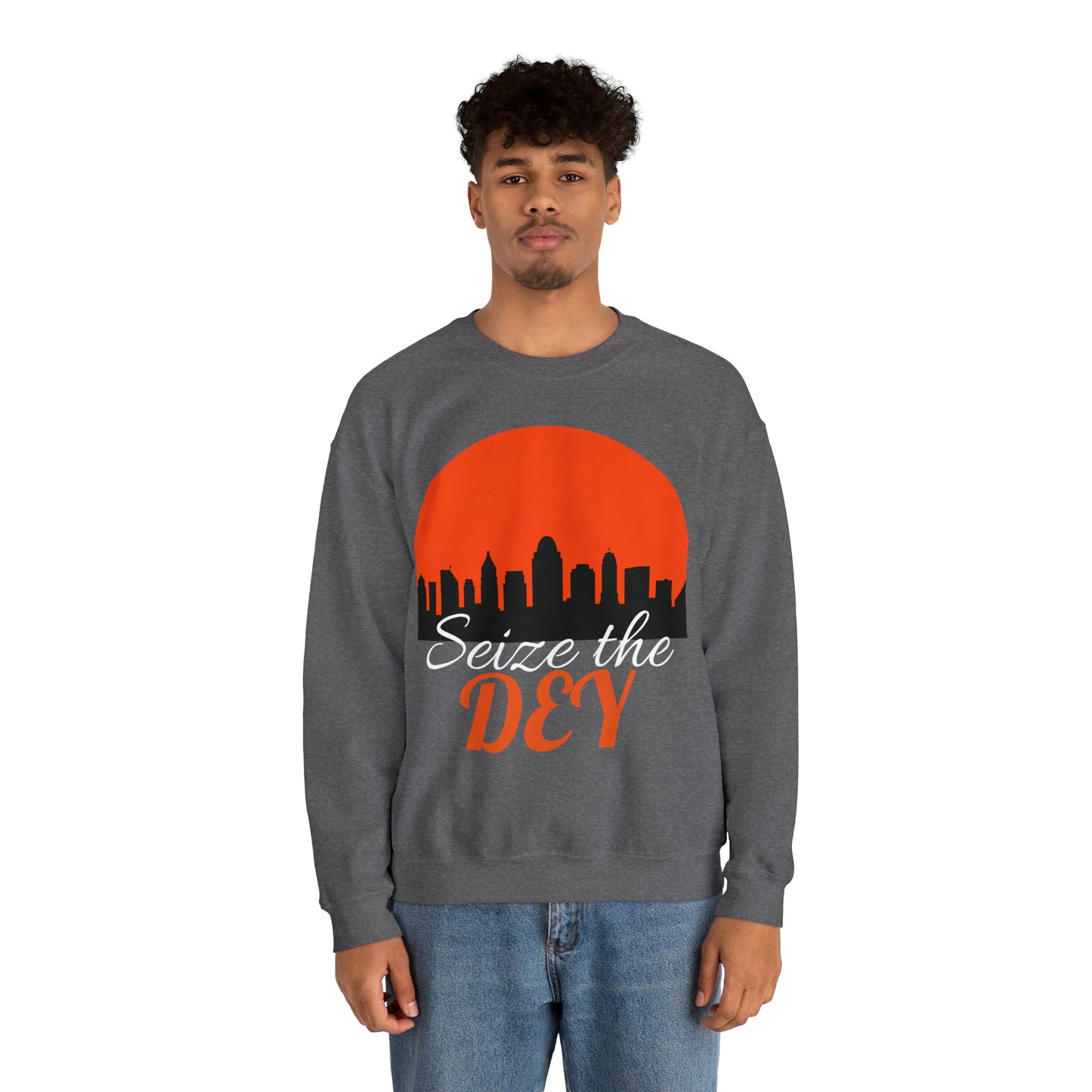 Seize the Dey Cincinnati Bengals Unisex Heavy Blend™ Crewneck Sweatshirt