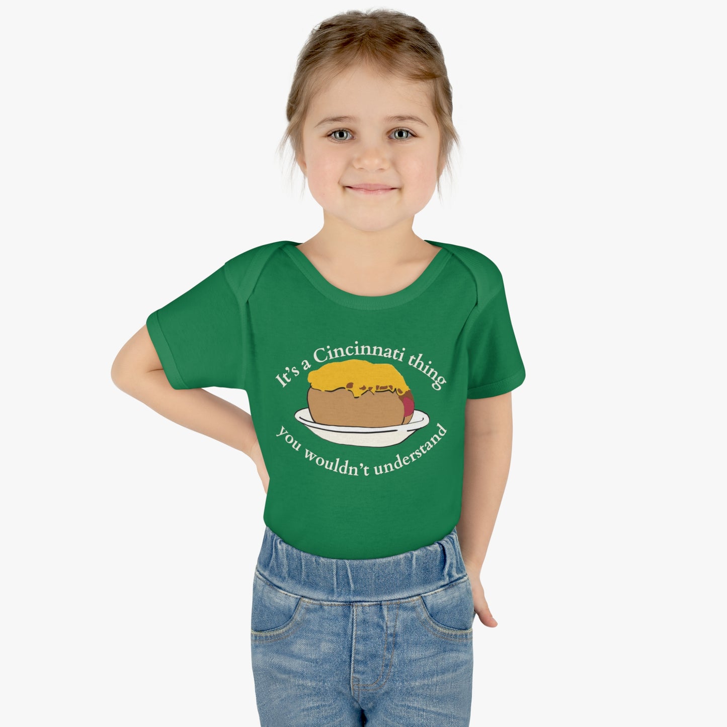 It's a Cincinnati Thing You Wouldn't Understand Cheese Coney Infant Baby Rib Bodysuit