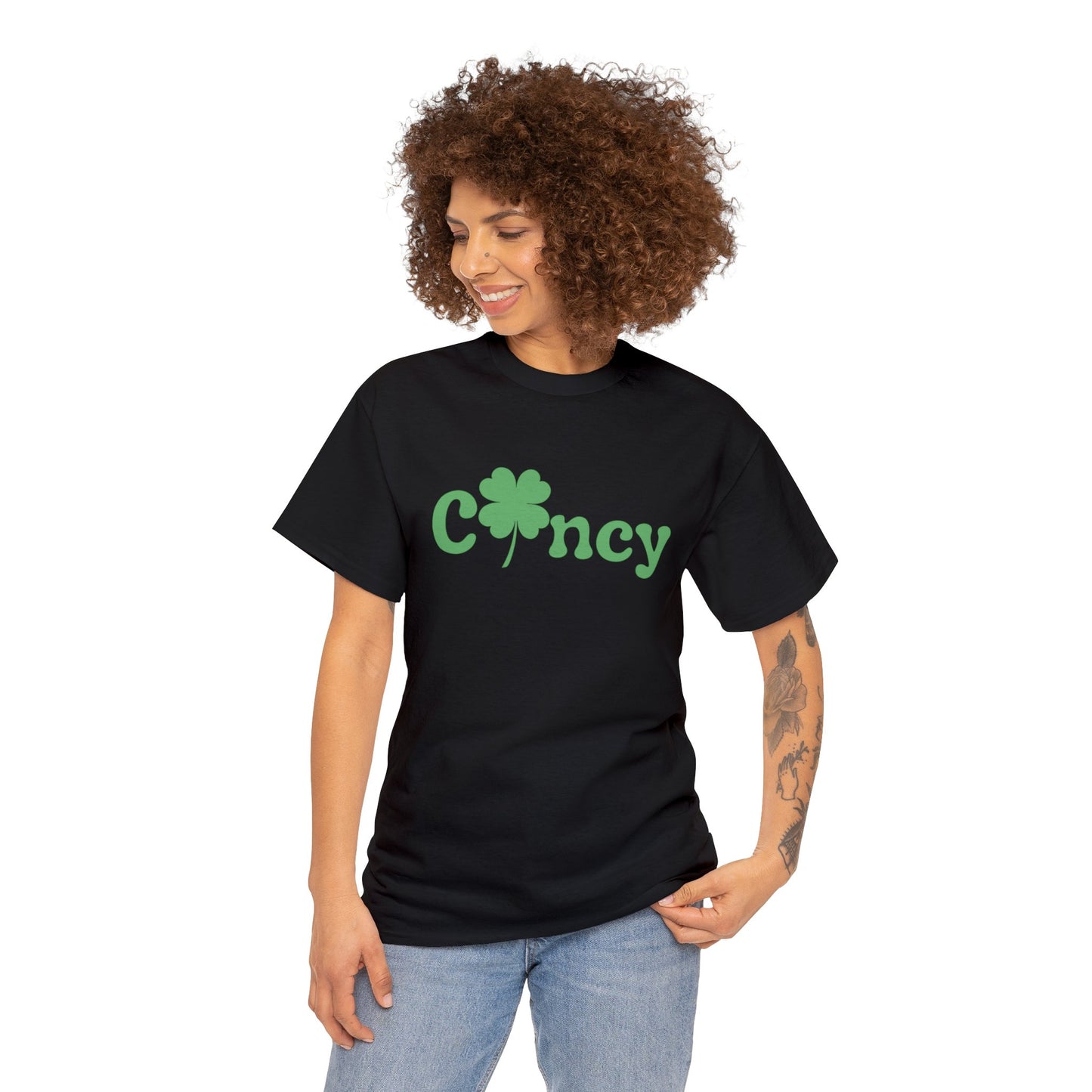 Cincinnati Cincy Clover St. Patrick's Day Unisex Heavy Cotton Tee