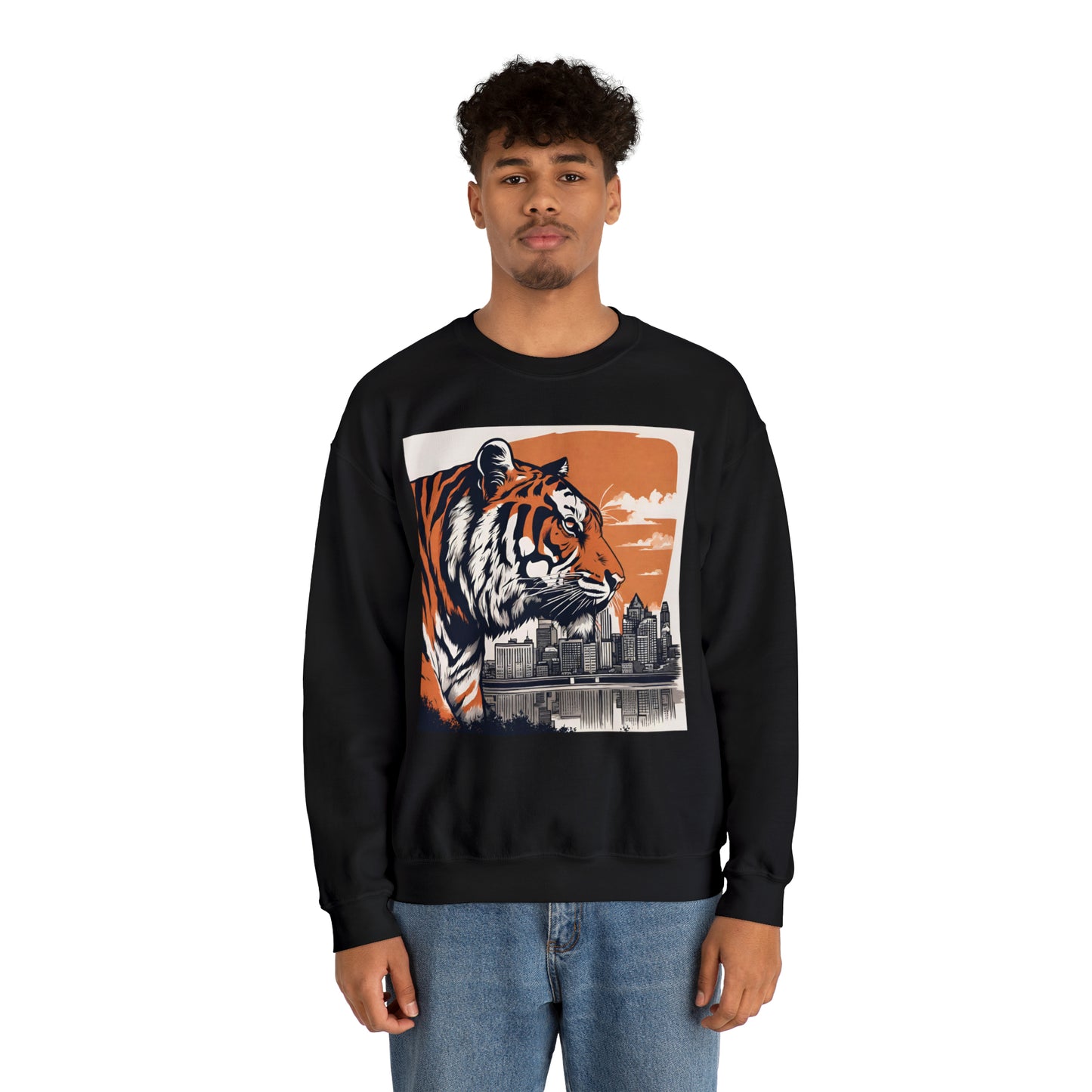 Cincinnati Tiger Cincinnati Bengals Unisex Heavy Blend™ Crewneck Sweatshirt