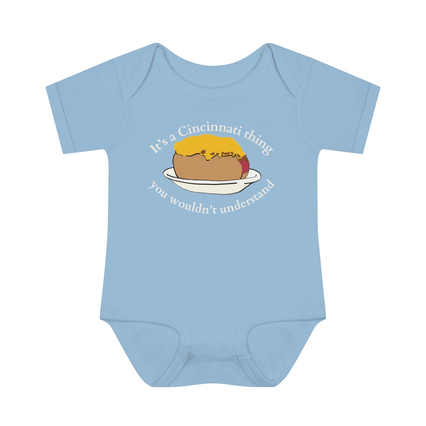 It's a Cincinnati Thing You Wouldn't Understand Cheese Coney Infant Baby Rib Bodysuit