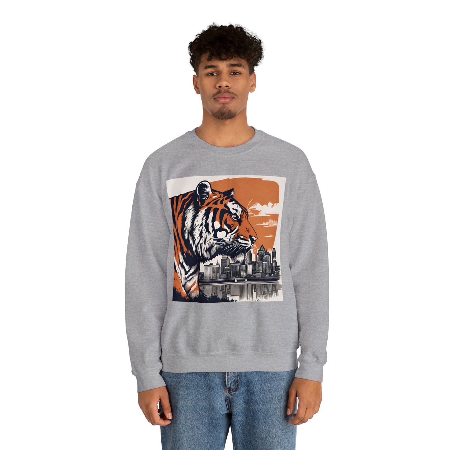 Cincinnati Tiger Cincinnati Bengals Unisex Heavy Blend™ Crewneck Sweatshirt