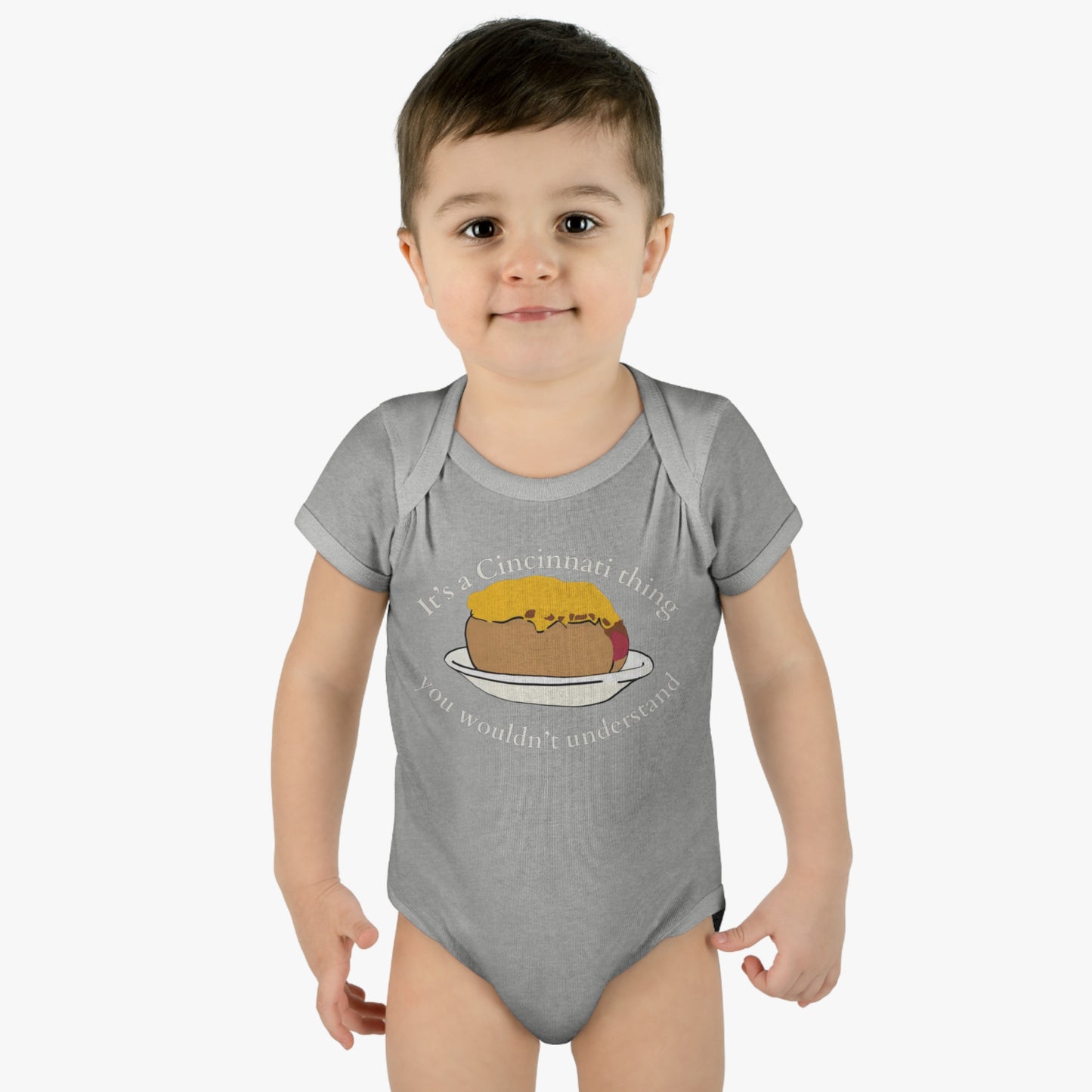 It's a Cincinnati Thing You Wouldn't Understand Cheese Coney Infant Baby Rib Bodysuit