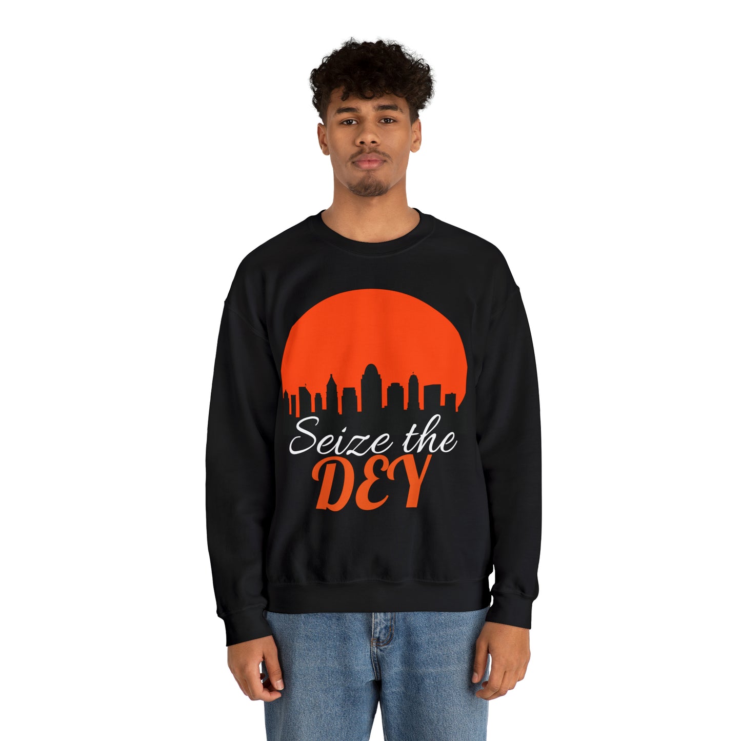 Seize the Dey Cincinnati Bengals Unisex Heavy Blend™ Crewneck Sweatshirt