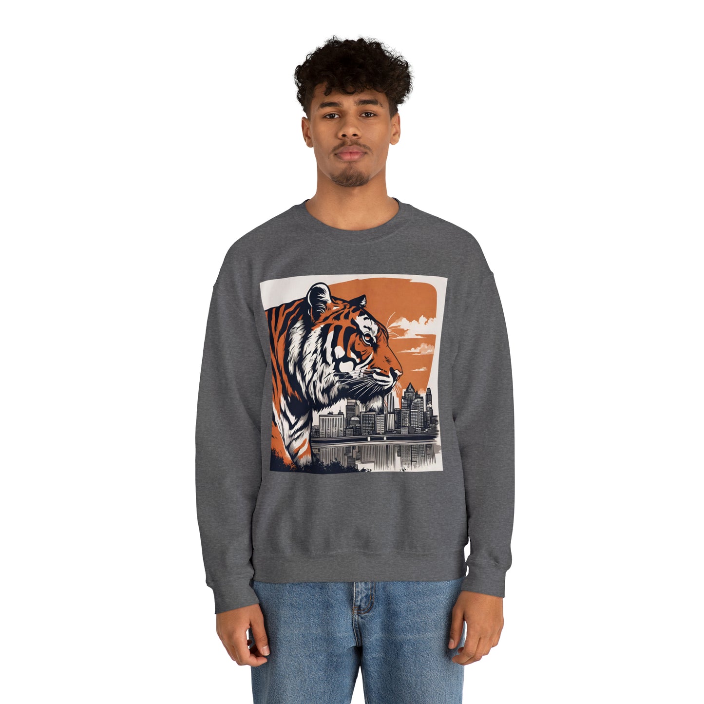 Cincinnati Tiger Cincinnati Bengals Unisex Heavy Blend™ Crewneck Sweatshirt