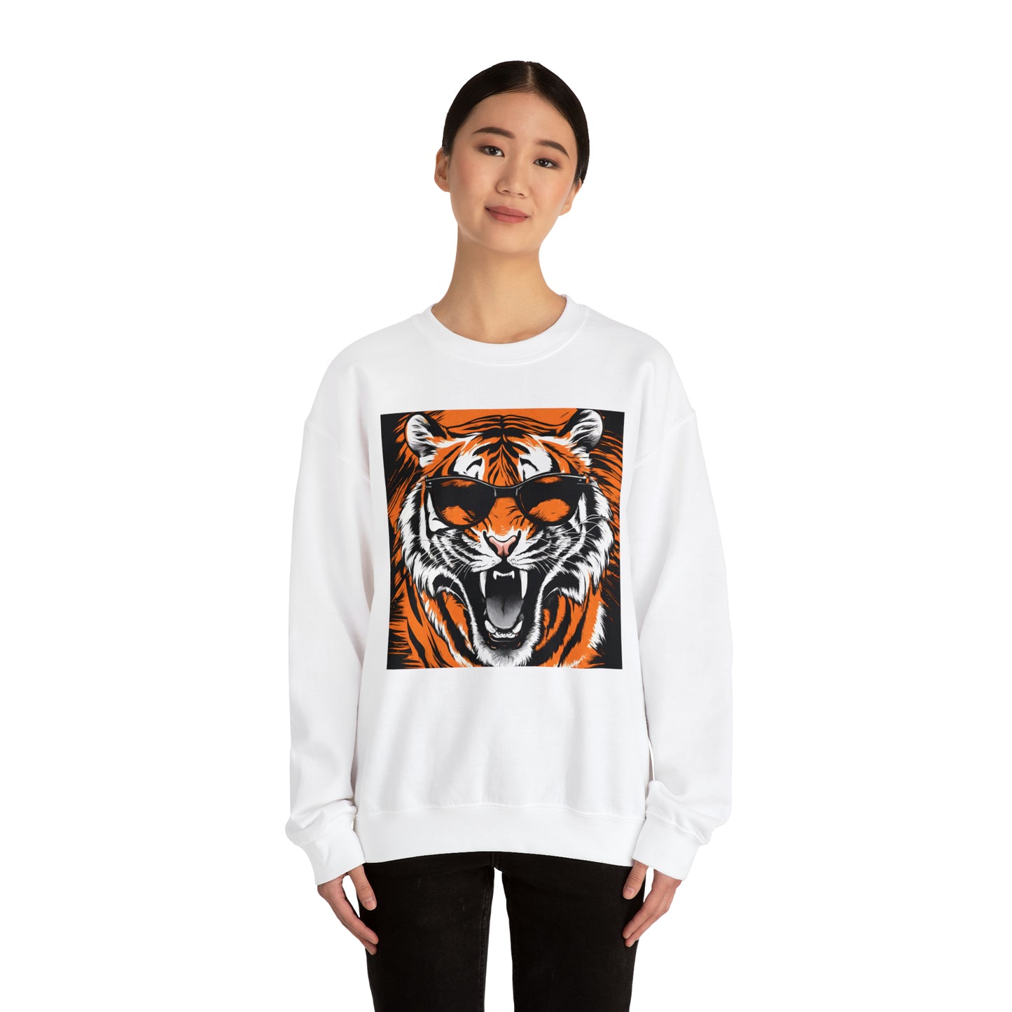 Cincinnati Tiger Sunglasses Cincinnati Bengals Unisex Heavy Blend™ Crewneck Sweatshirt