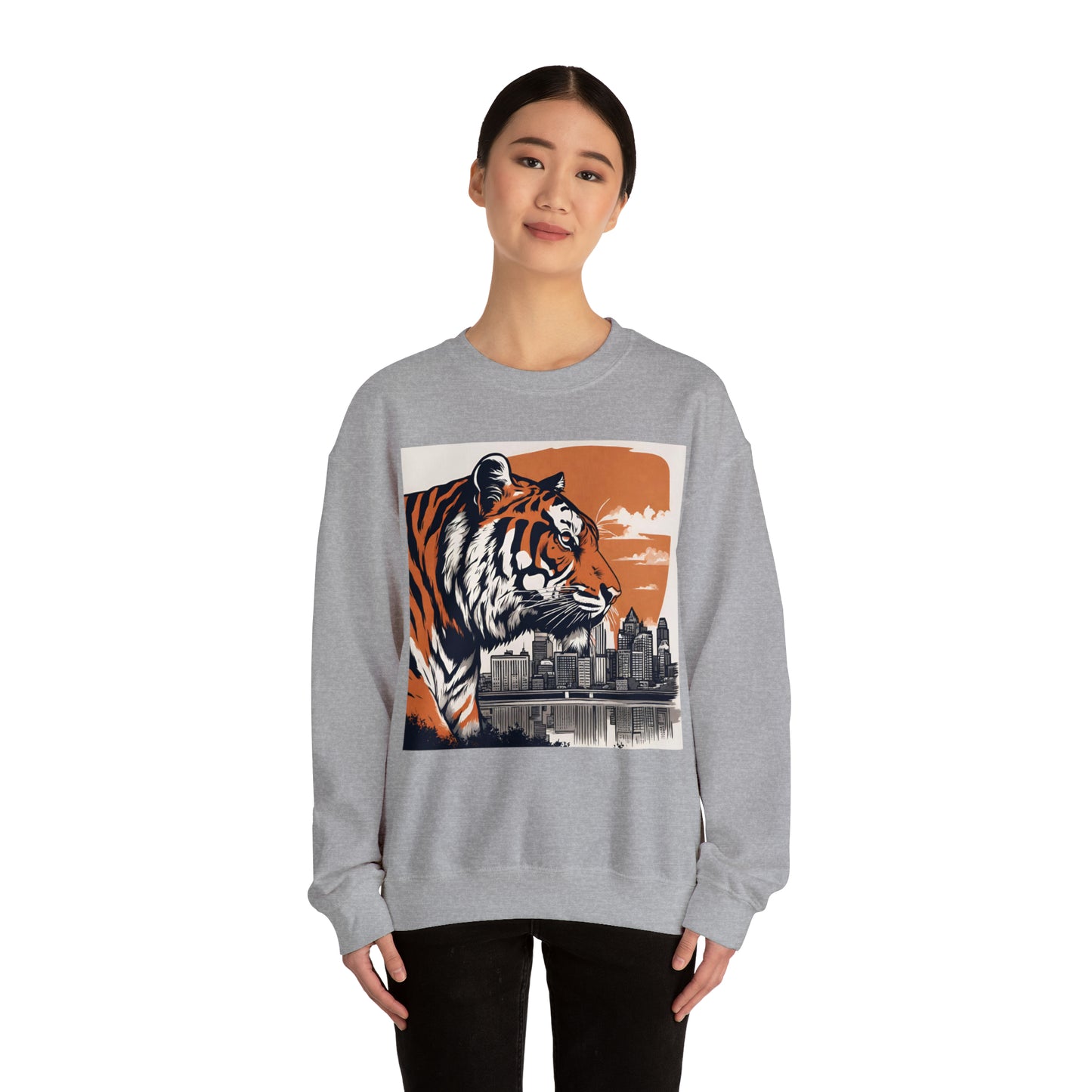 Cincinnati Tiger Cincinnati Bengals Unisex Heavy Blend™ Crewneck Sweatshirt