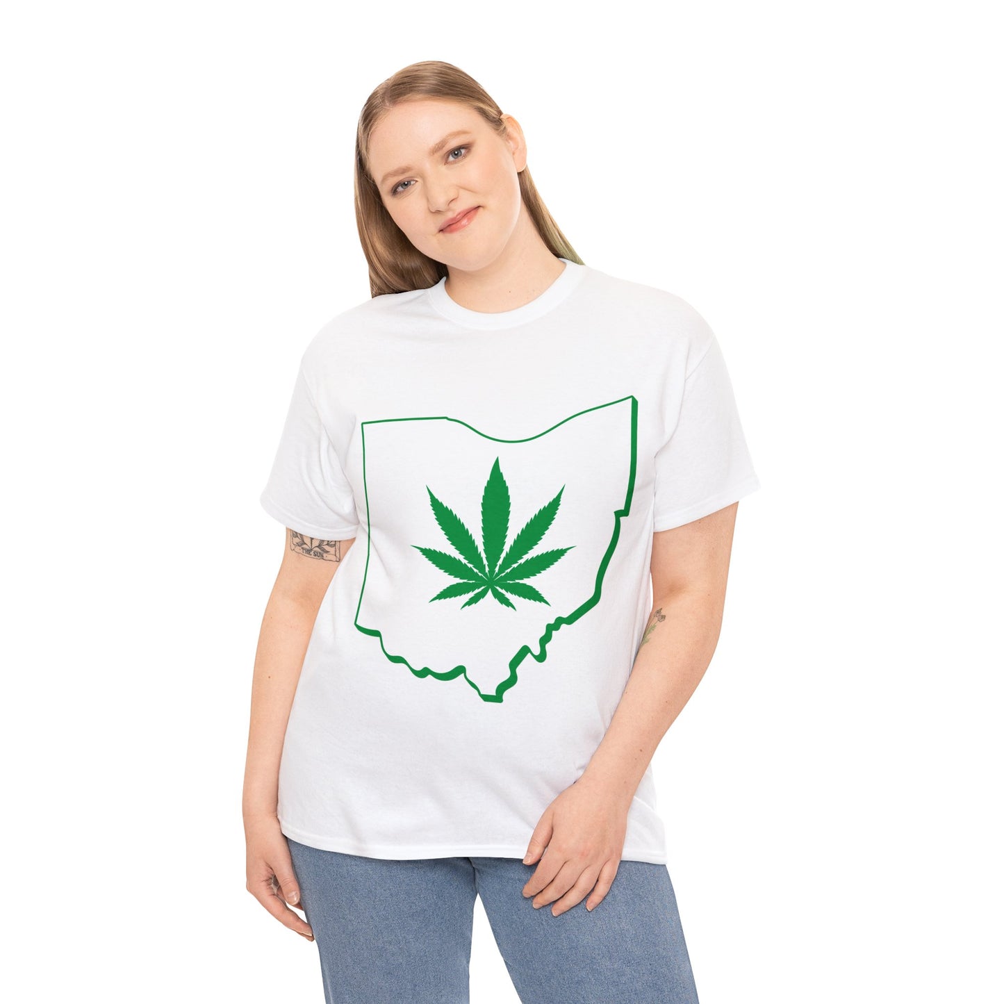 Ohio Marijuana Weed Unisex Heavy Cotton Tee