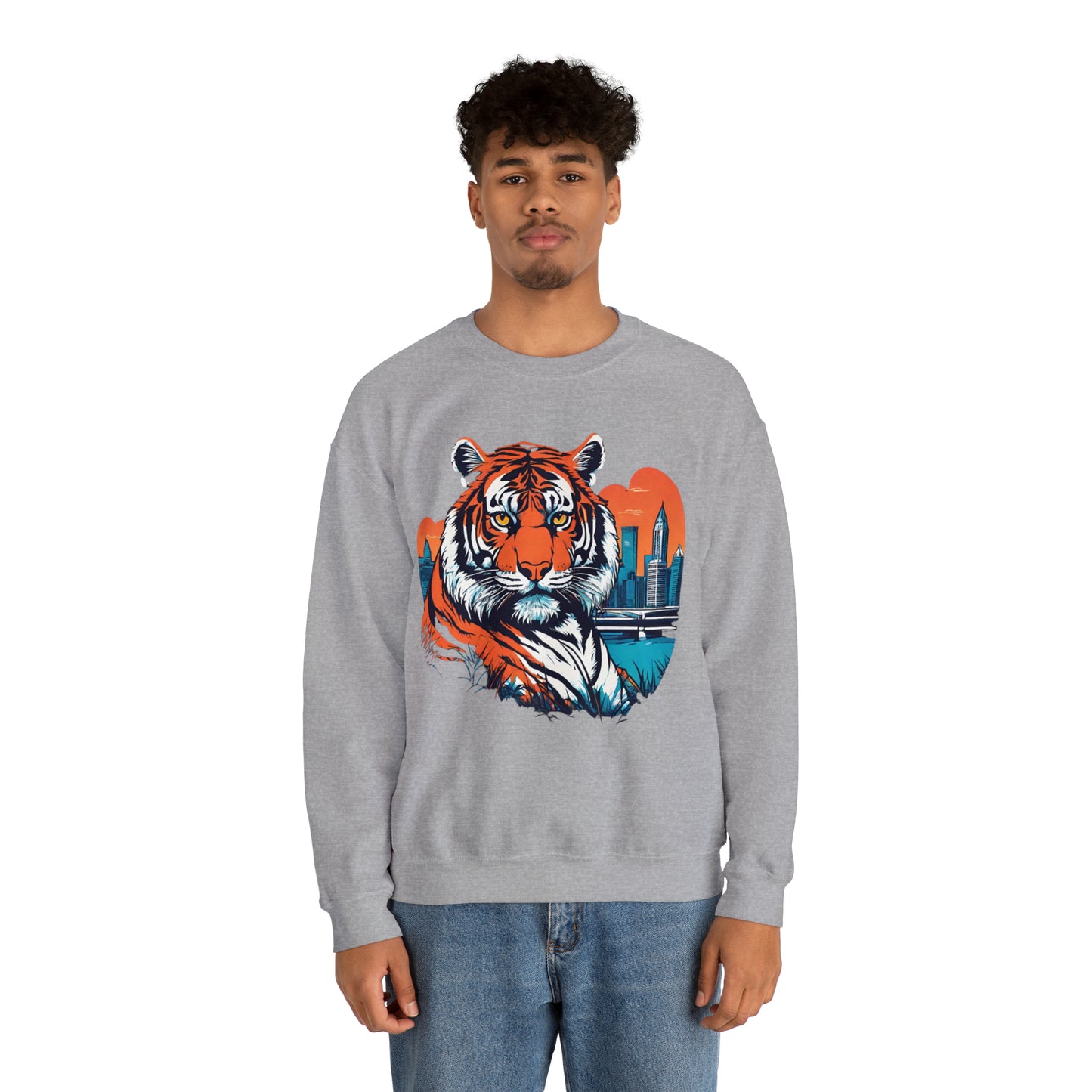 Cincinnati Vice Cincinnati Tiger Cincinnati Bengals Unisex Heavy Blend™ Crewneck Sweatshirt