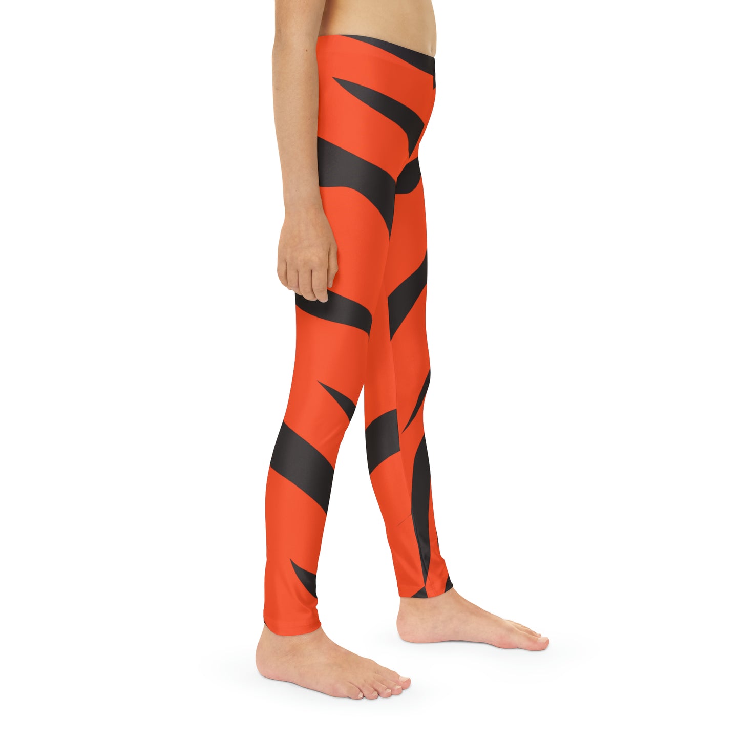 Cincinnati Tiger Stripe Youth Full-Length Leggings