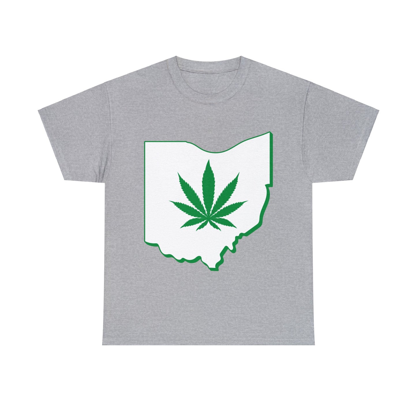 Ohio Marijuana Weed Unisex Heavy Cotton Tee