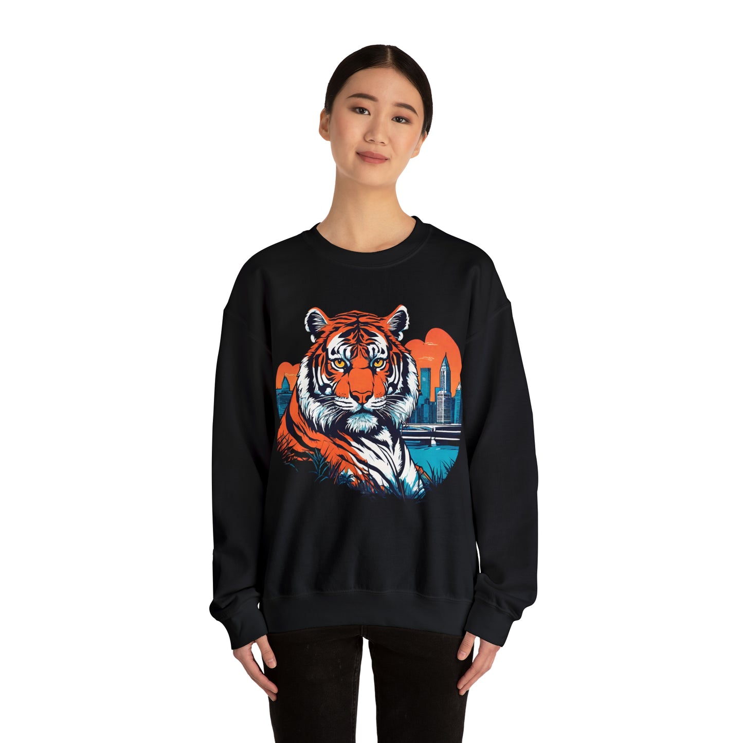 Cincinnati Vice Cincinnati Tiger Cincinnati Bengals Unisex Heavy Blend™ Crewneck Sweatshirt