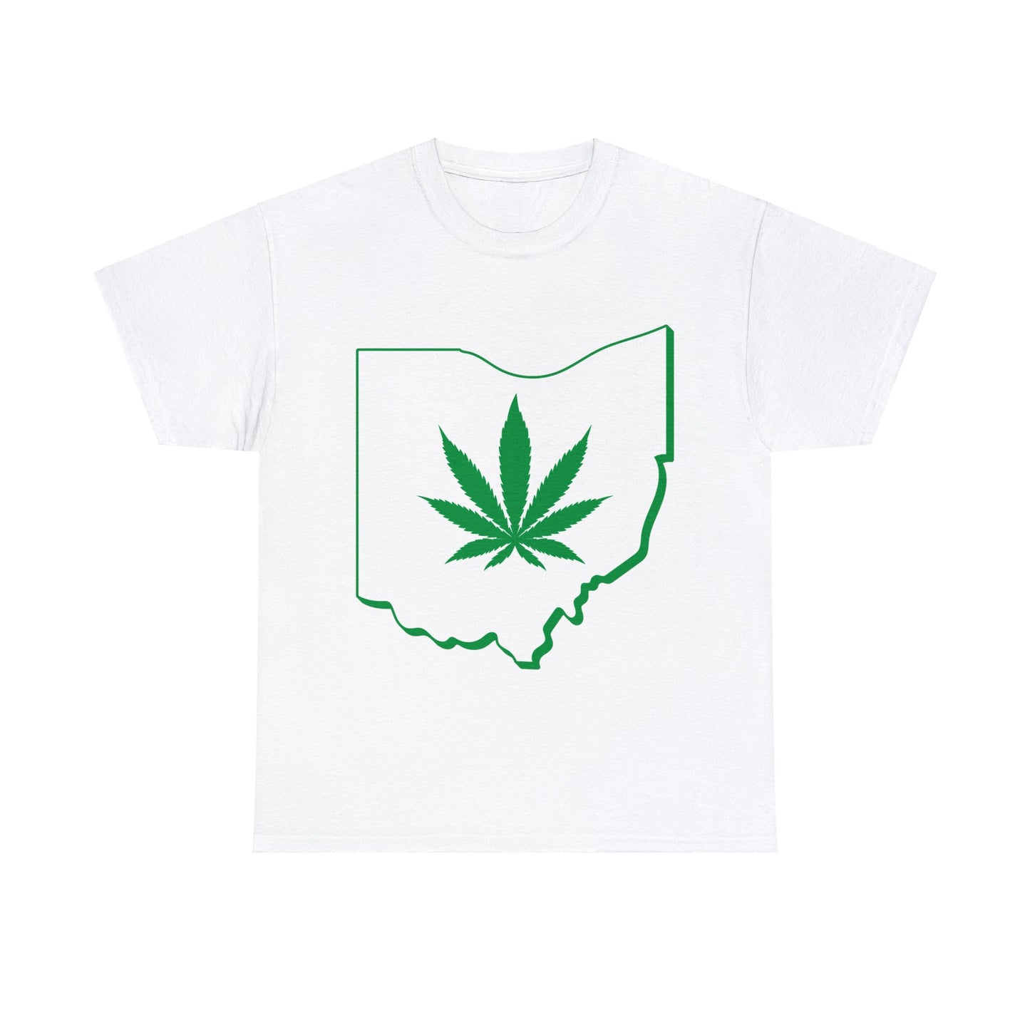 Ohio Marijuana Weed Unisex Heavy Cotton Tee