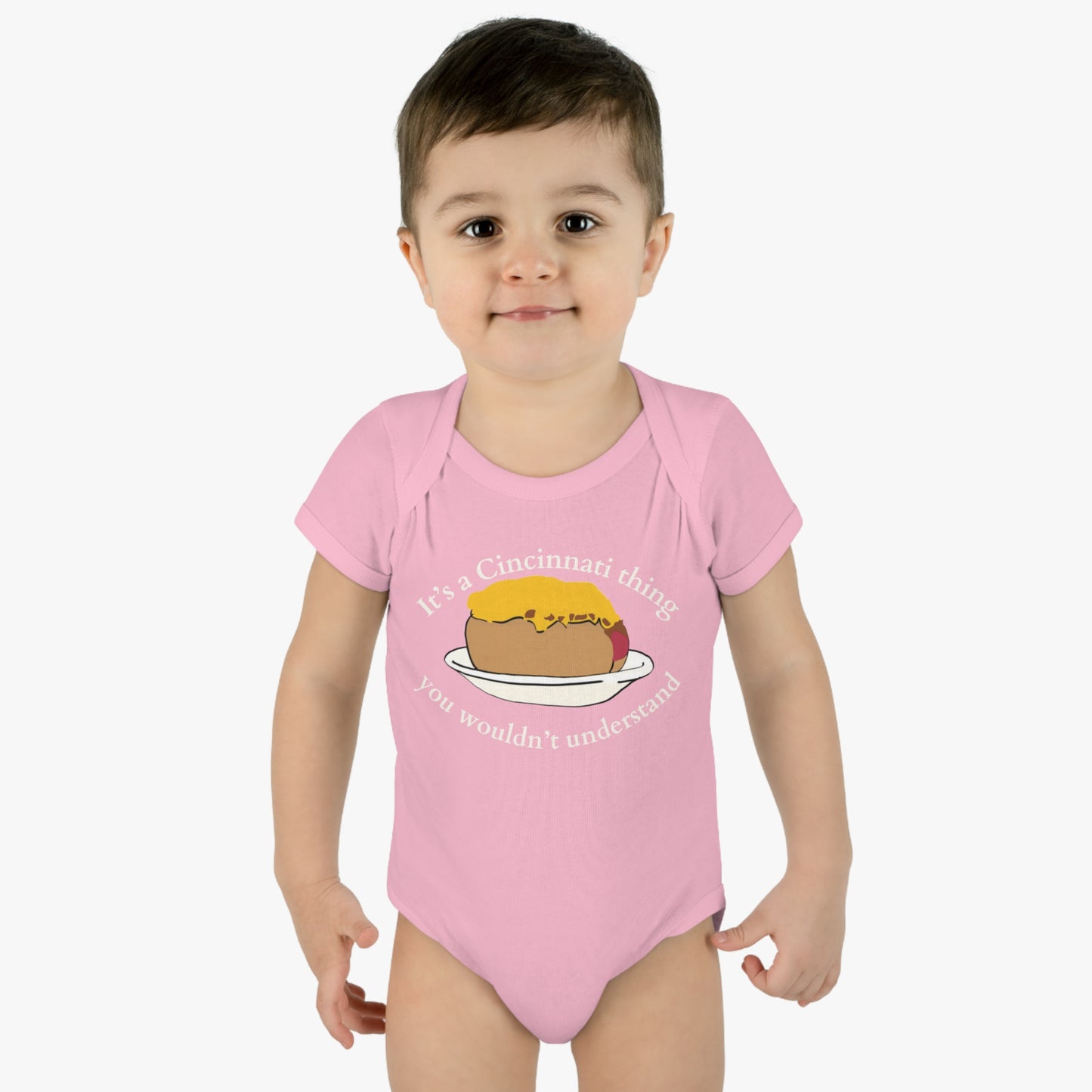 It's a Cincinnati Thing You Wouldn't Understand Cheese Coney Infant Baby Rib Bodysuit