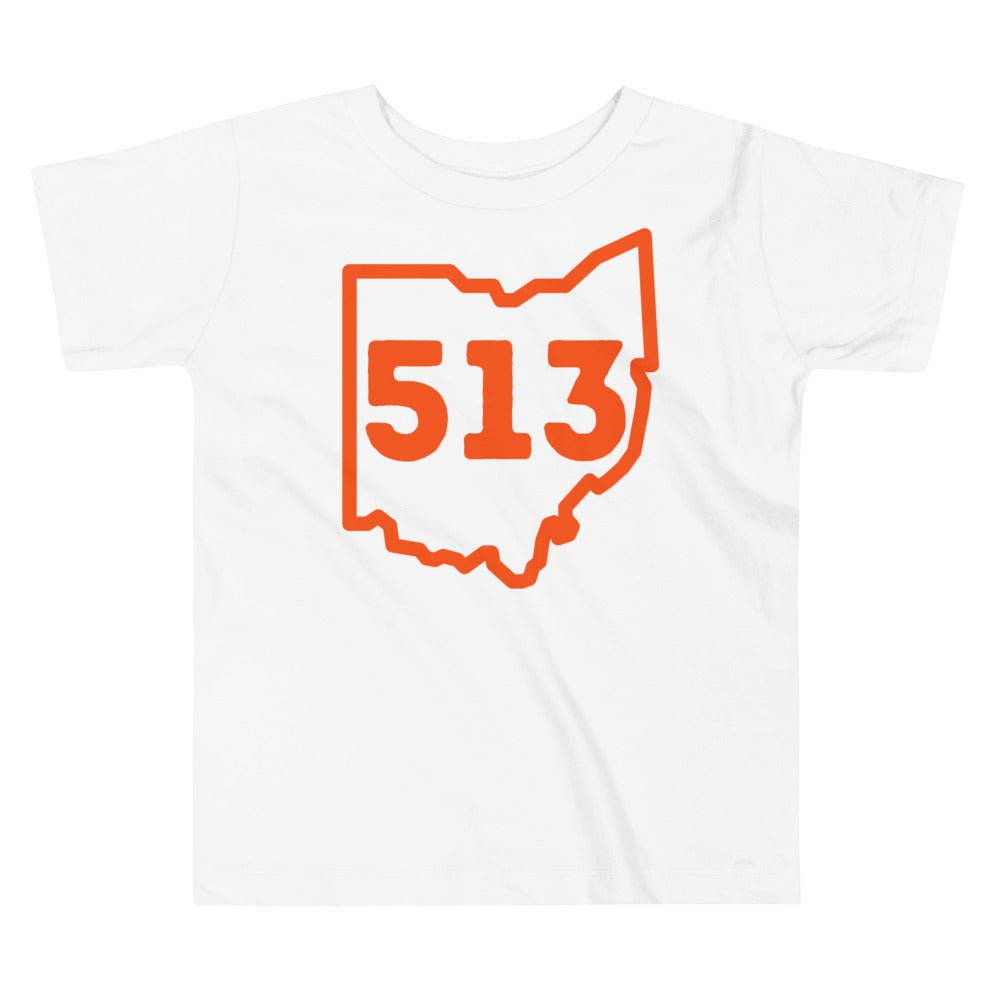 513 Cincinnati Football Ohio Toddler Short Sleeve Tee - Gathered Threds Cincy - 