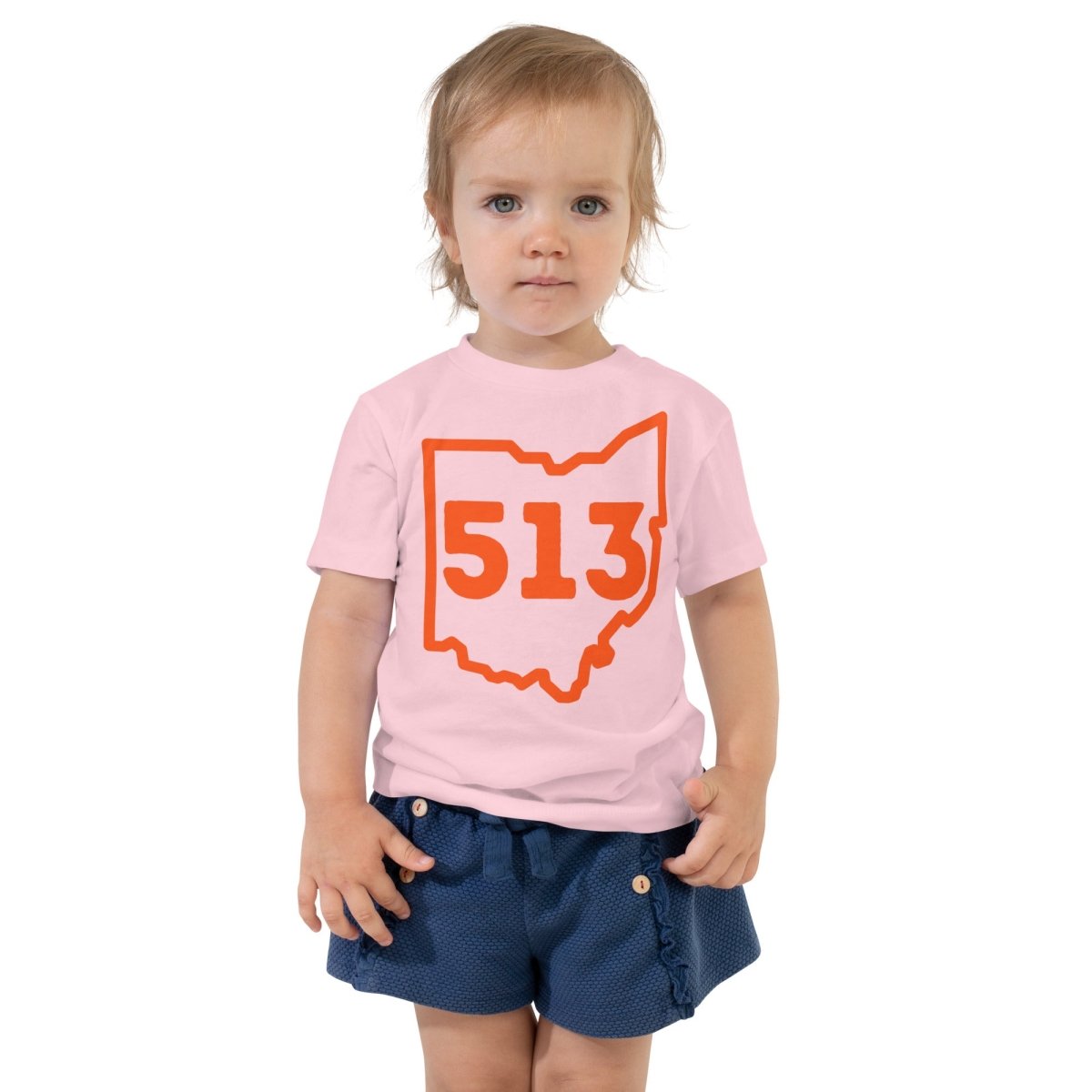 513 Cincinnati Football Ohio Toddler Short Sleeve Tee - Gathered Threds Cincy - 