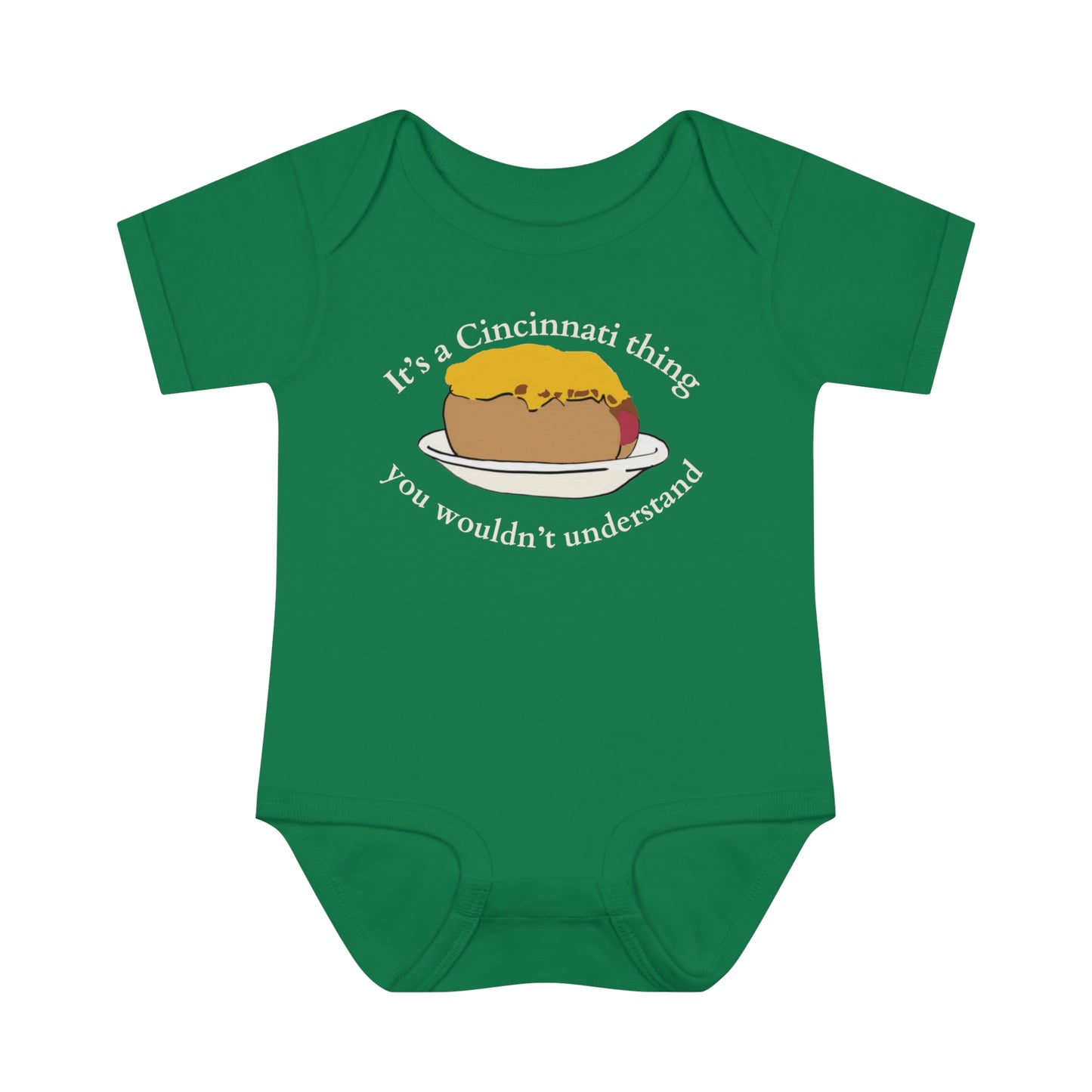 It's a Cincinnati Thing You Wouldn't Understand Cheese Coney Infant Baby Rib Bodysuit