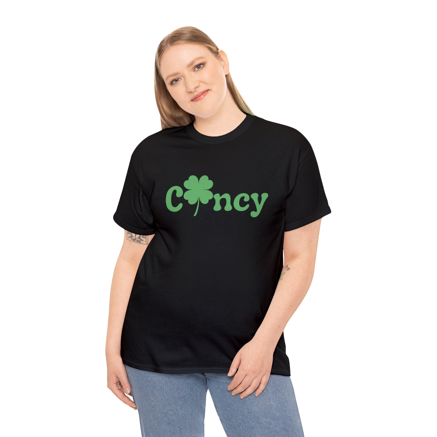 Cincinnati Cincy Clover St. Patrick's Day Unisex Heavy Cotton Tee