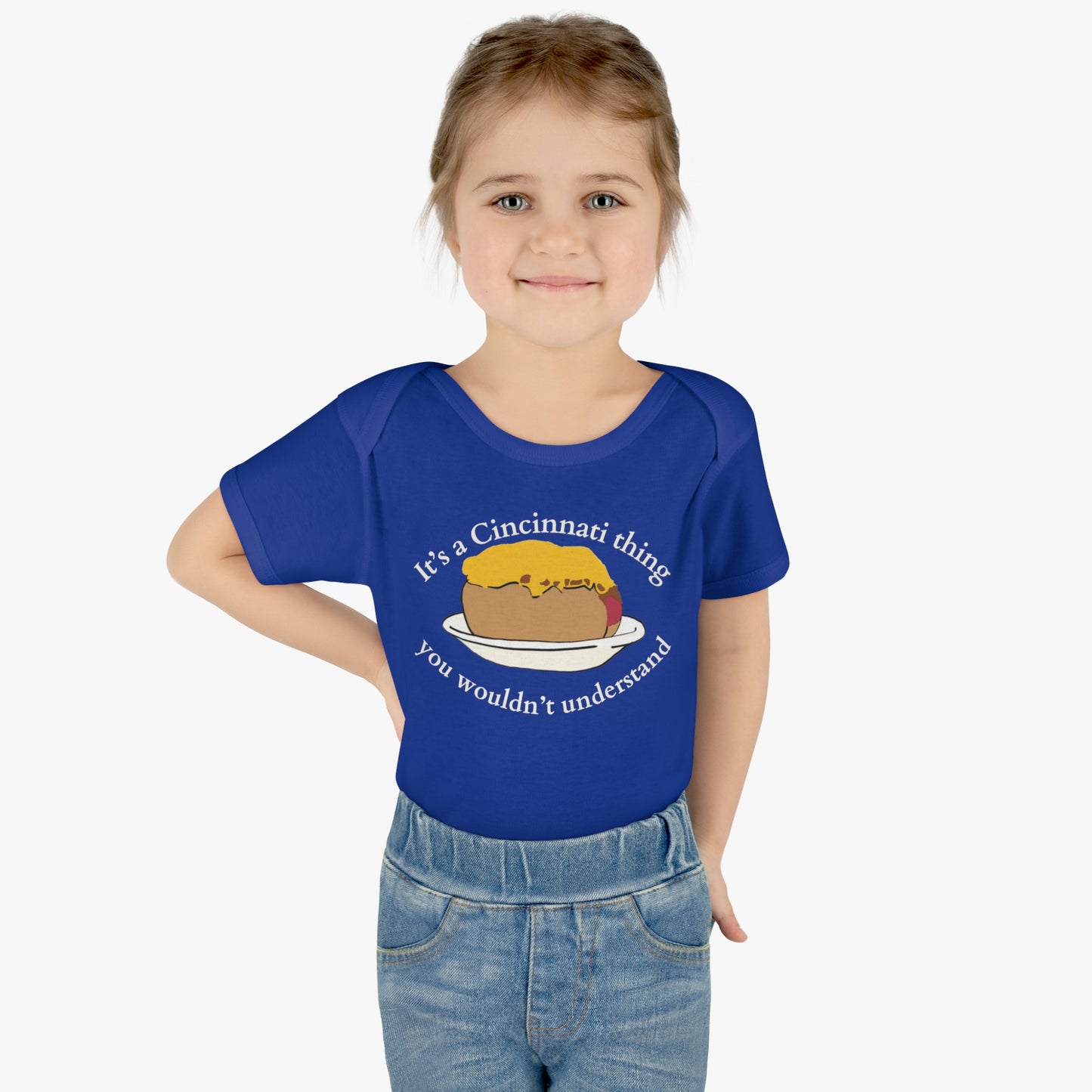 It's a Cincinnati Thing You Wouldn't Understand Cheese Coney Infant Baby Rib Bodysuit