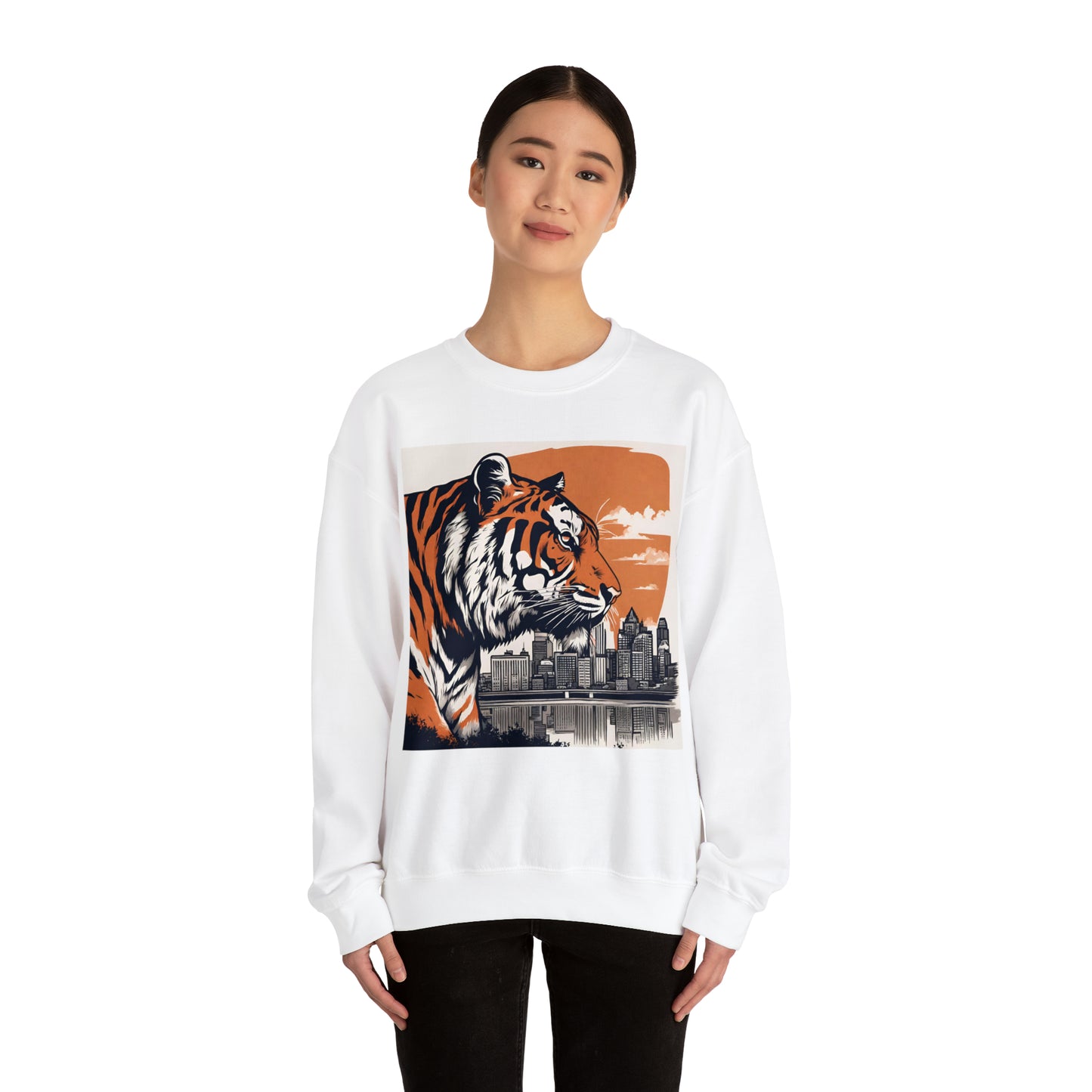 Cincinnati Tiger Cincinnati Bengals Unisex Heavy Blend™ Crewneck Sweatshirt