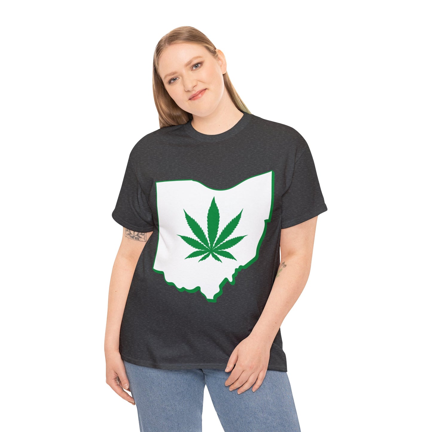 Ohio Marijuana Weed Unisex Heavy Cotton Tee