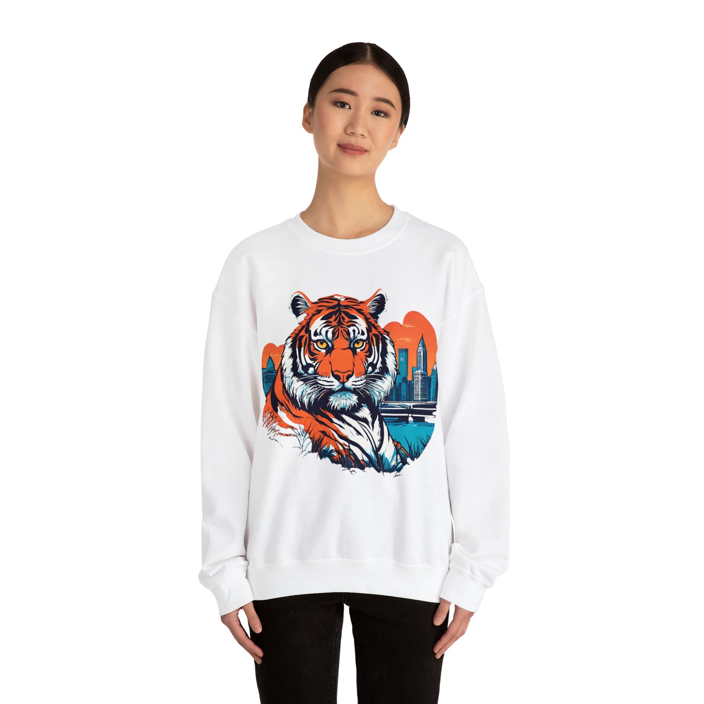 Cincinnati Vice Cincinnati Tiger Cincinnati Bengals Unisex Heavy Blend™ Crewneck Sweatshirt