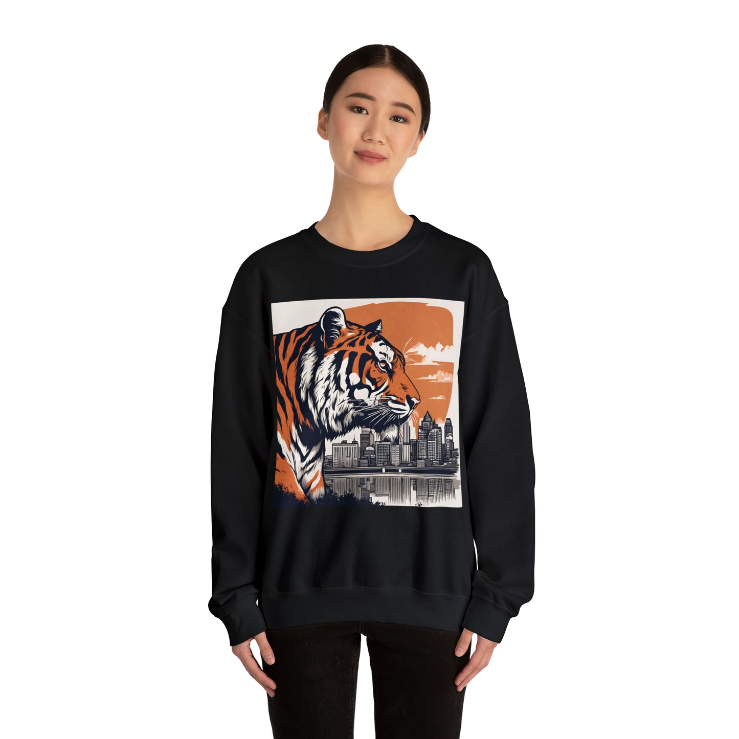 Cincinnati Tiger Cincinnati Bengals Unisex Heavy Blend™ Crewneck Sweatshirt