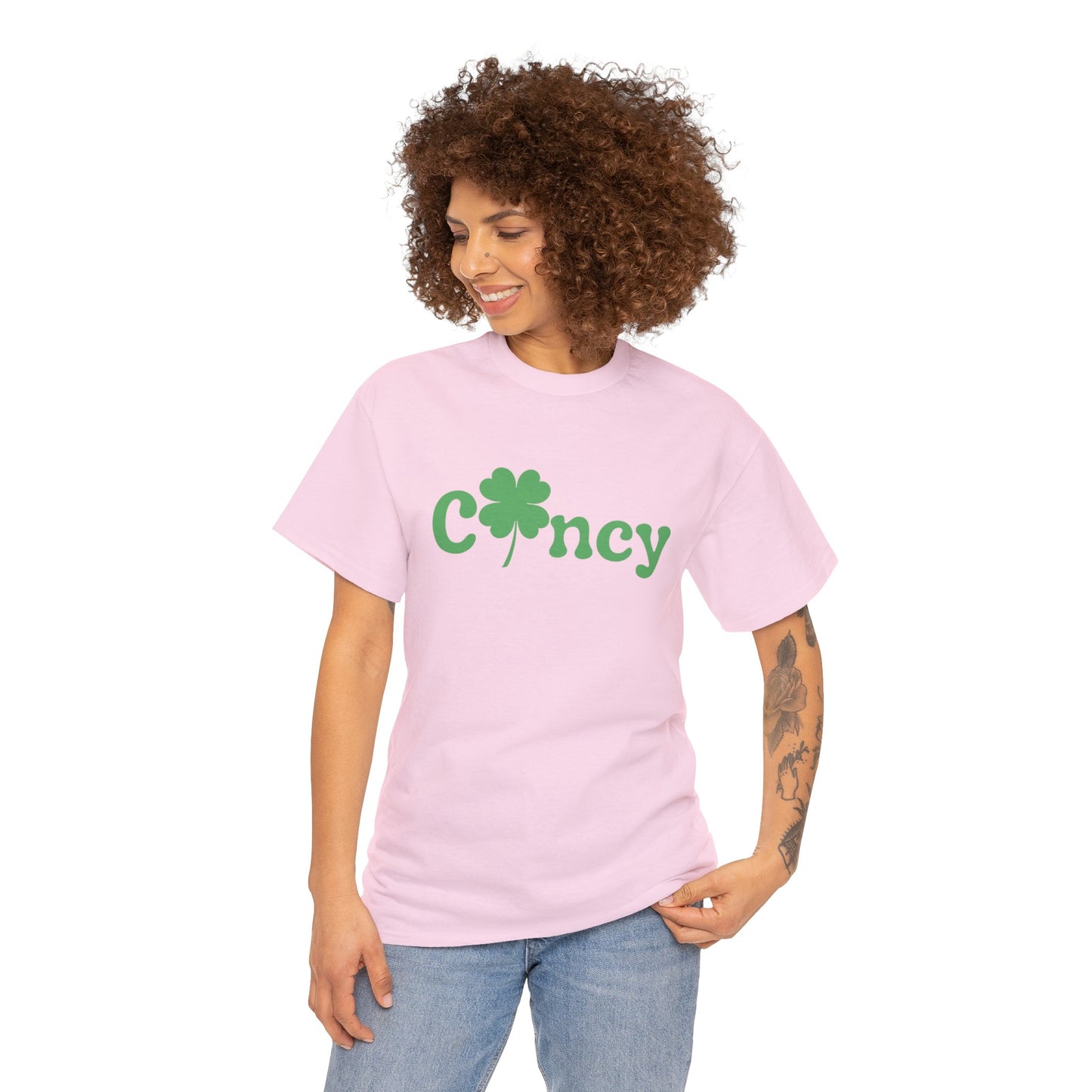 Cincinnati Cincy Clover St. Patrick's Day Unisex Heavy Cotton Tee