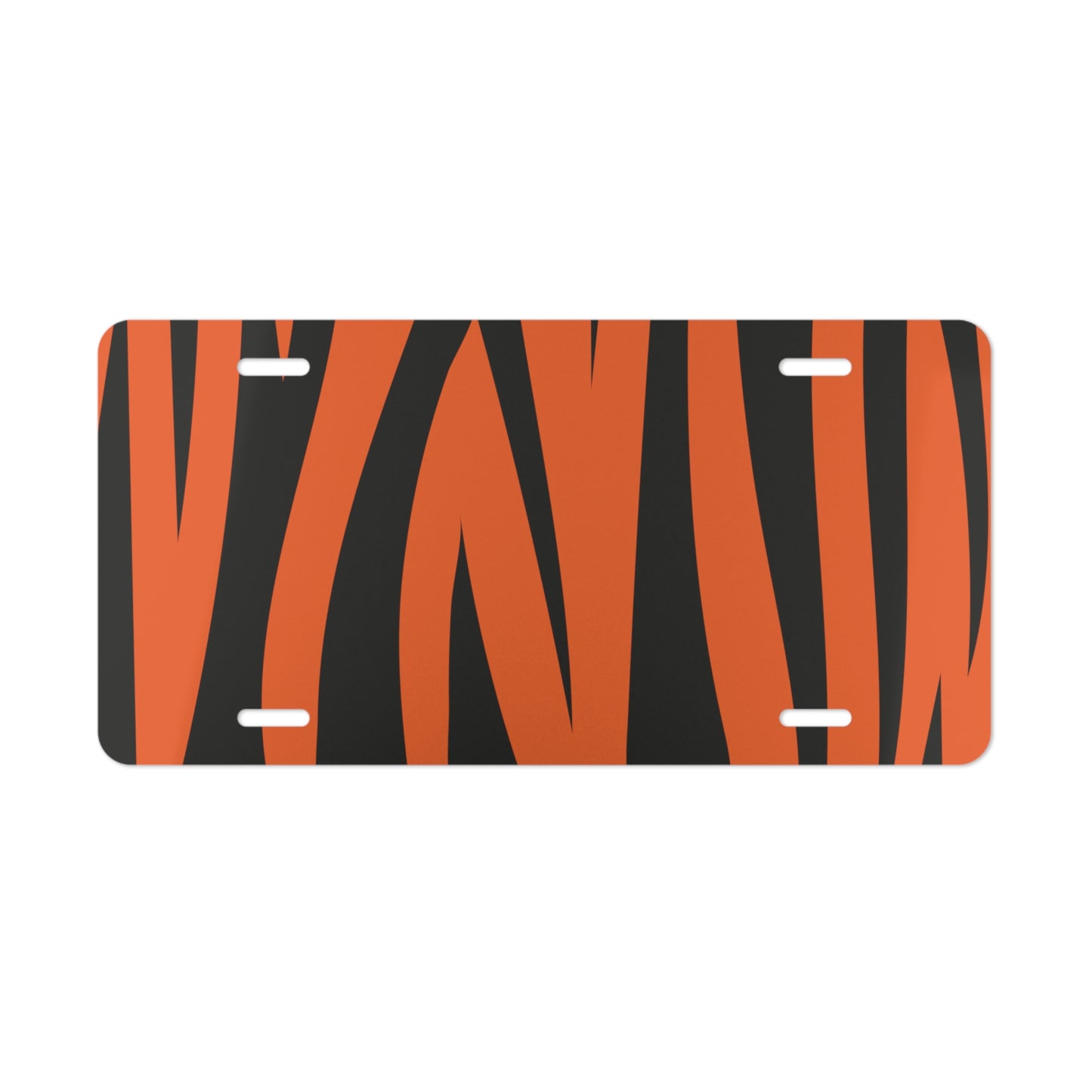 Tiger Stripe Vanity Plate