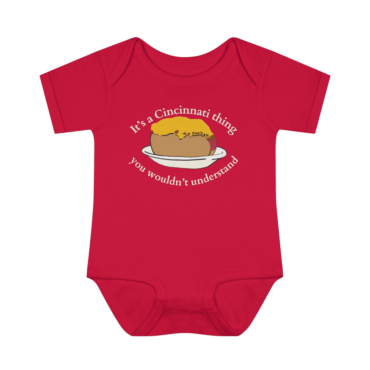 It's a Cincinnati Thing You Wouldn't Understand Cheese Coney Infant Baby Rib Bodysuit