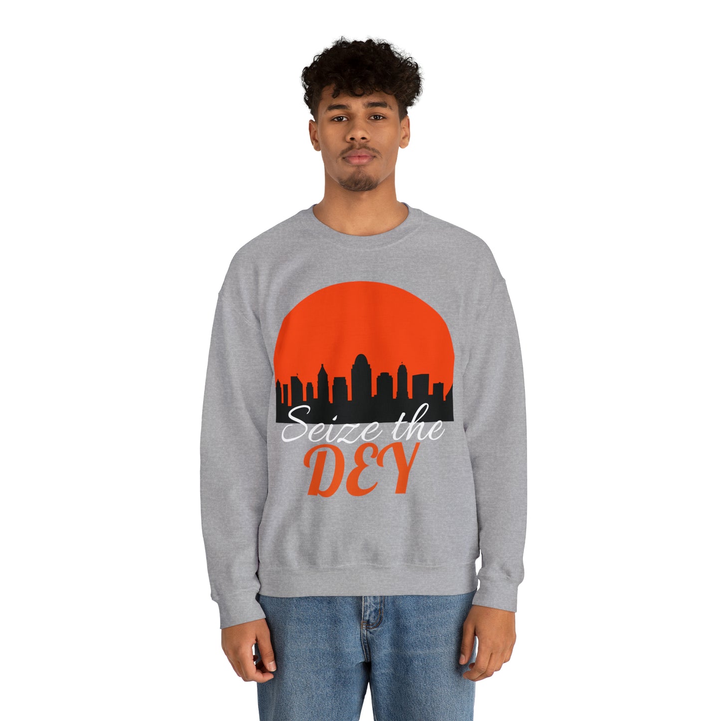 Seize the Dey Cincinnati Bengals Unisex Heavy Blend™ Crewneck Sweatshirt