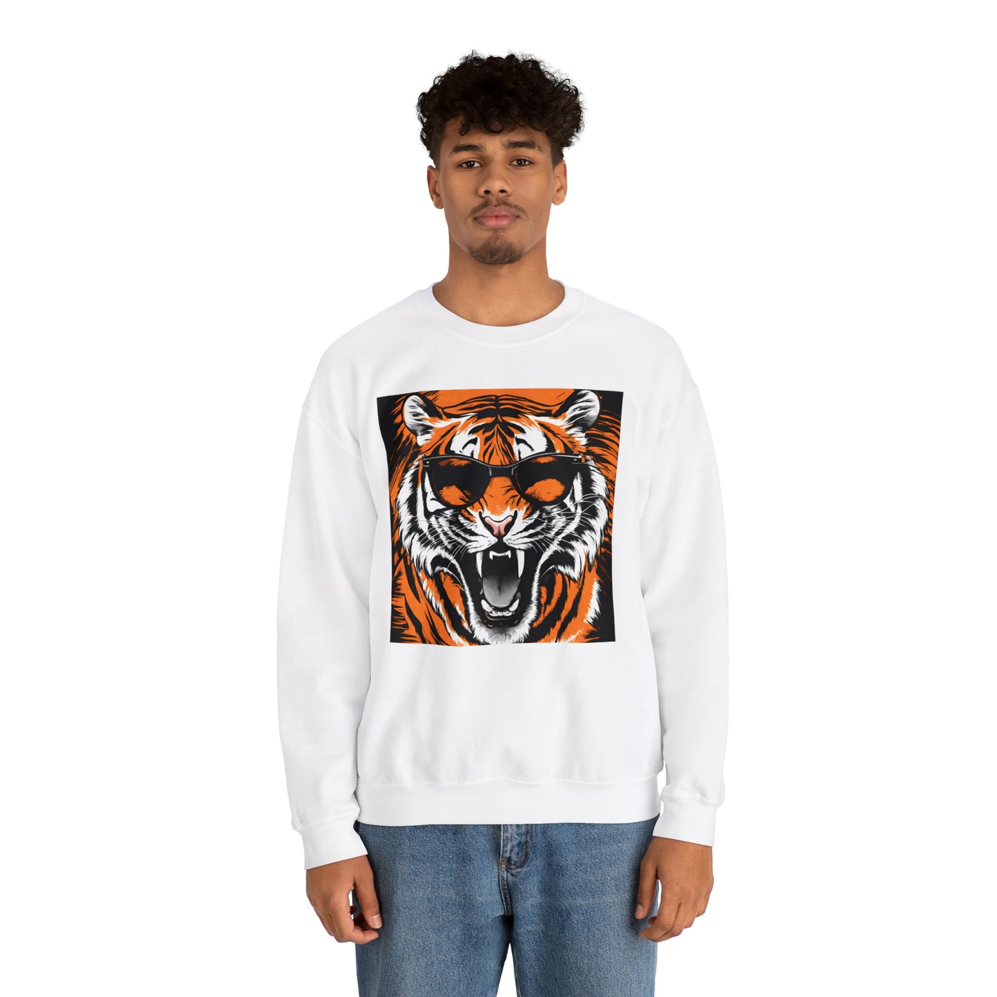 Cincinnati Tiger Sunglasses Cincinnati Bengals Unisex Heavy Blend™ Crewneck Sweatshirt